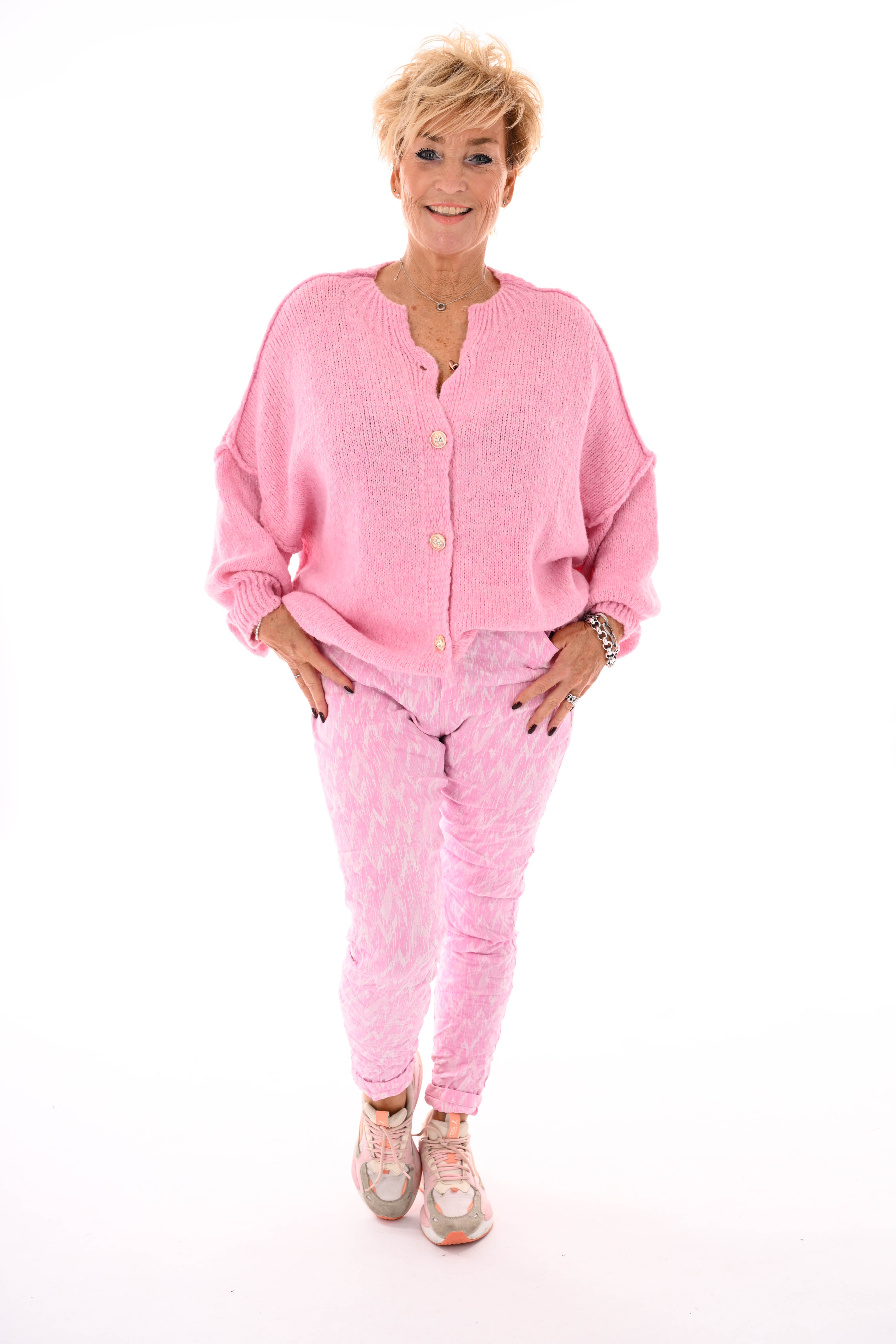 Stretchbroek lines roze