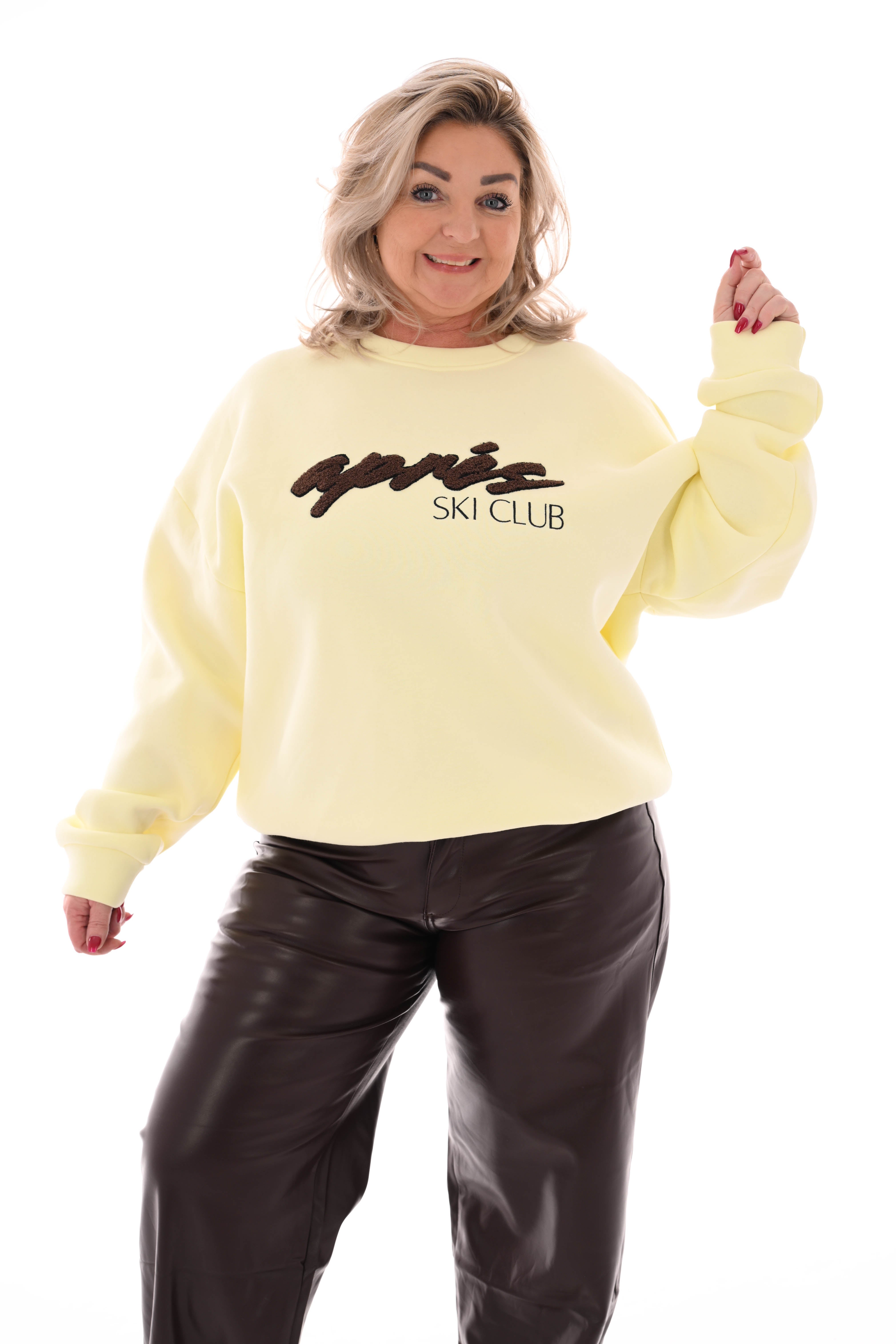 Sweater apres skiclub botergeel