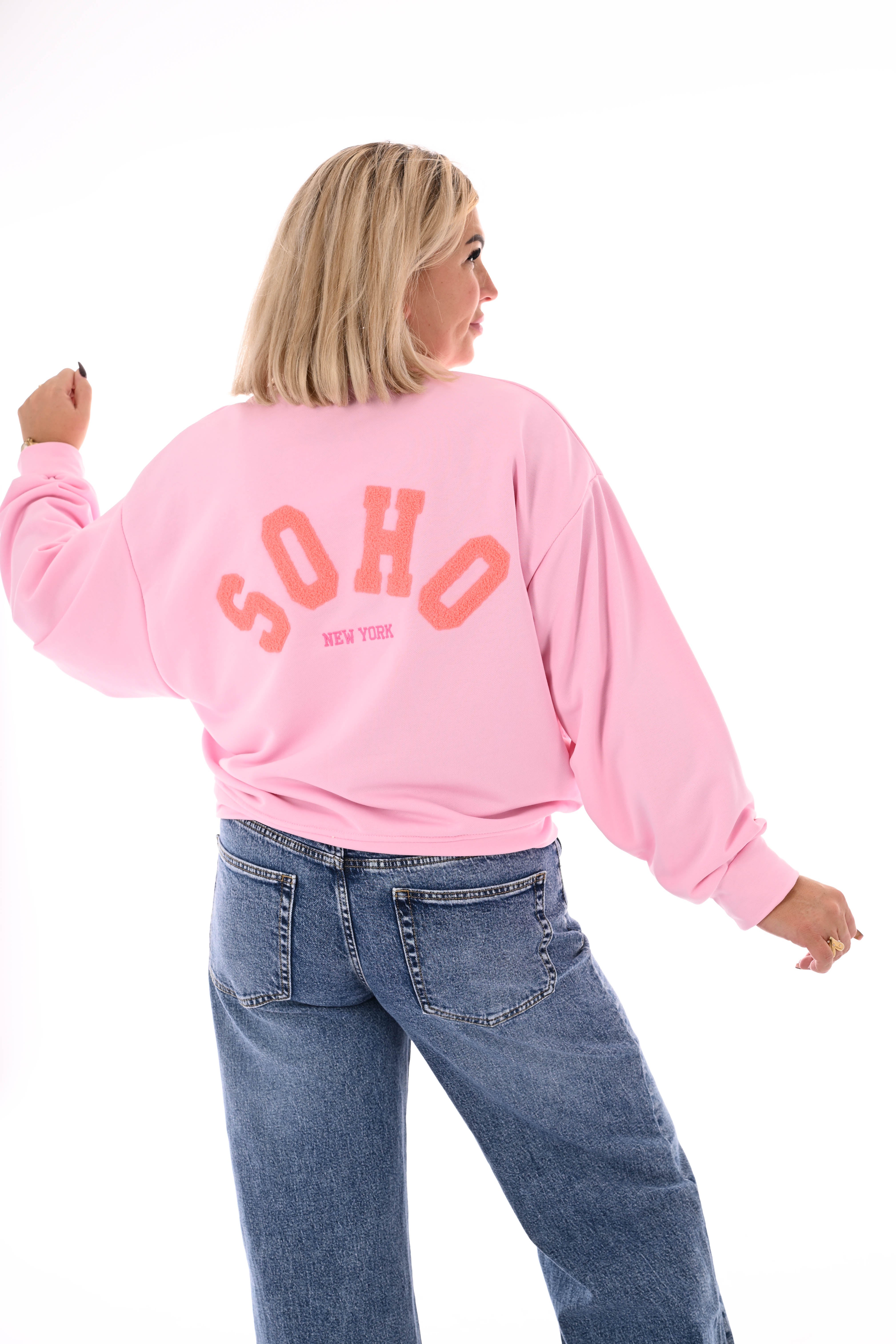 Sweater Soho uni lichtroze