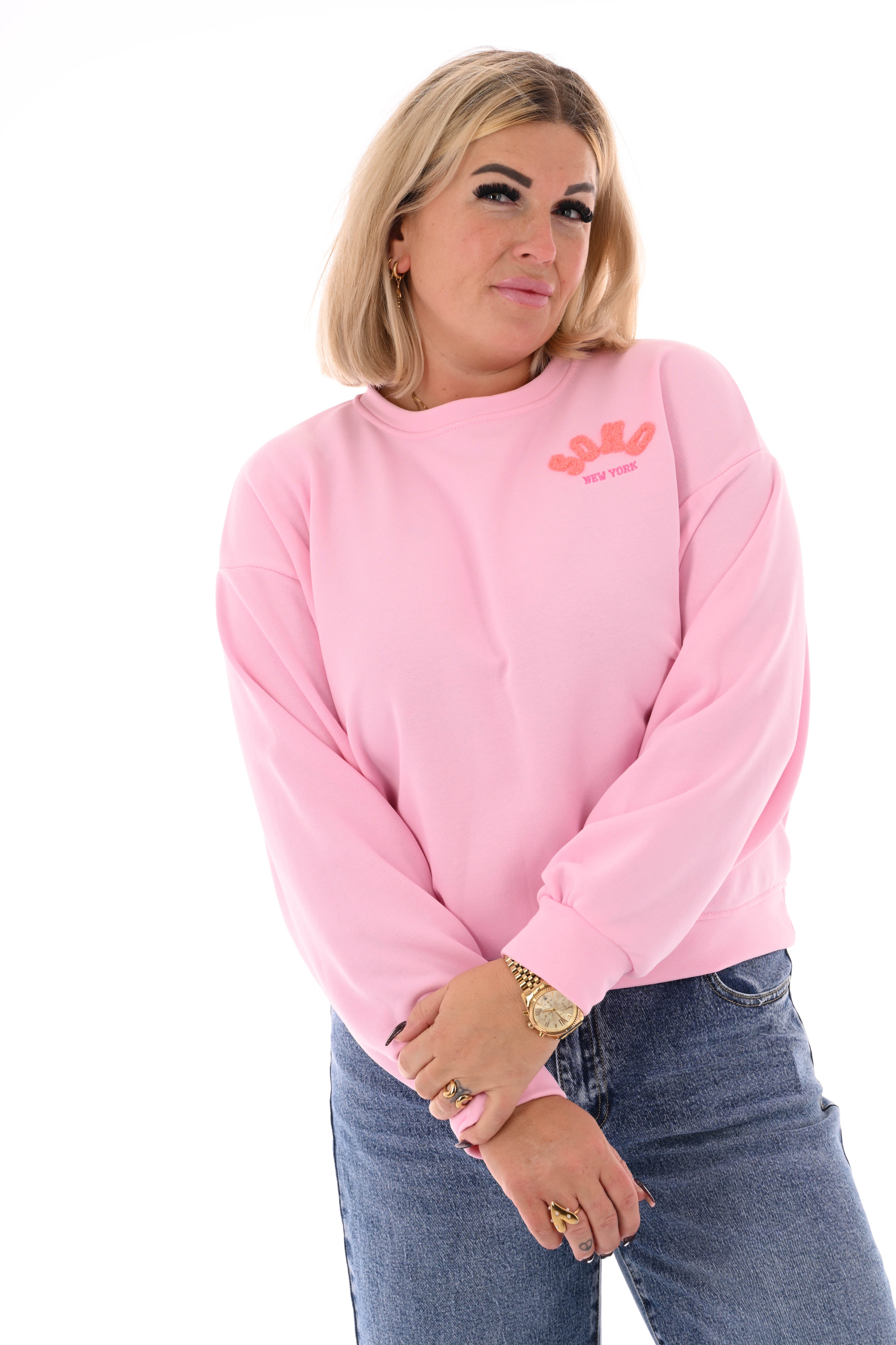 Sweater Soho uni lichtroze