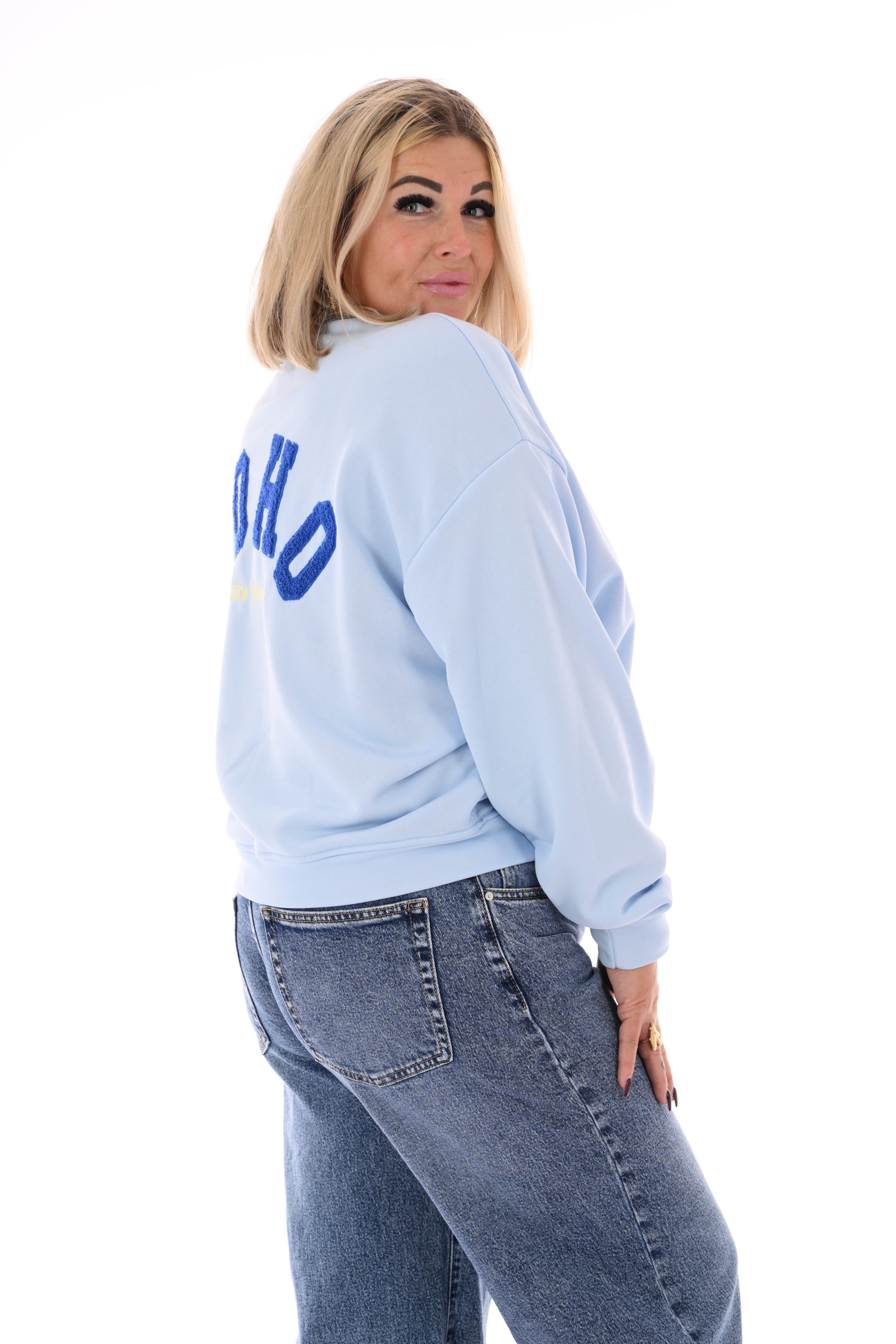 Sweater Soho uni lichtblauw