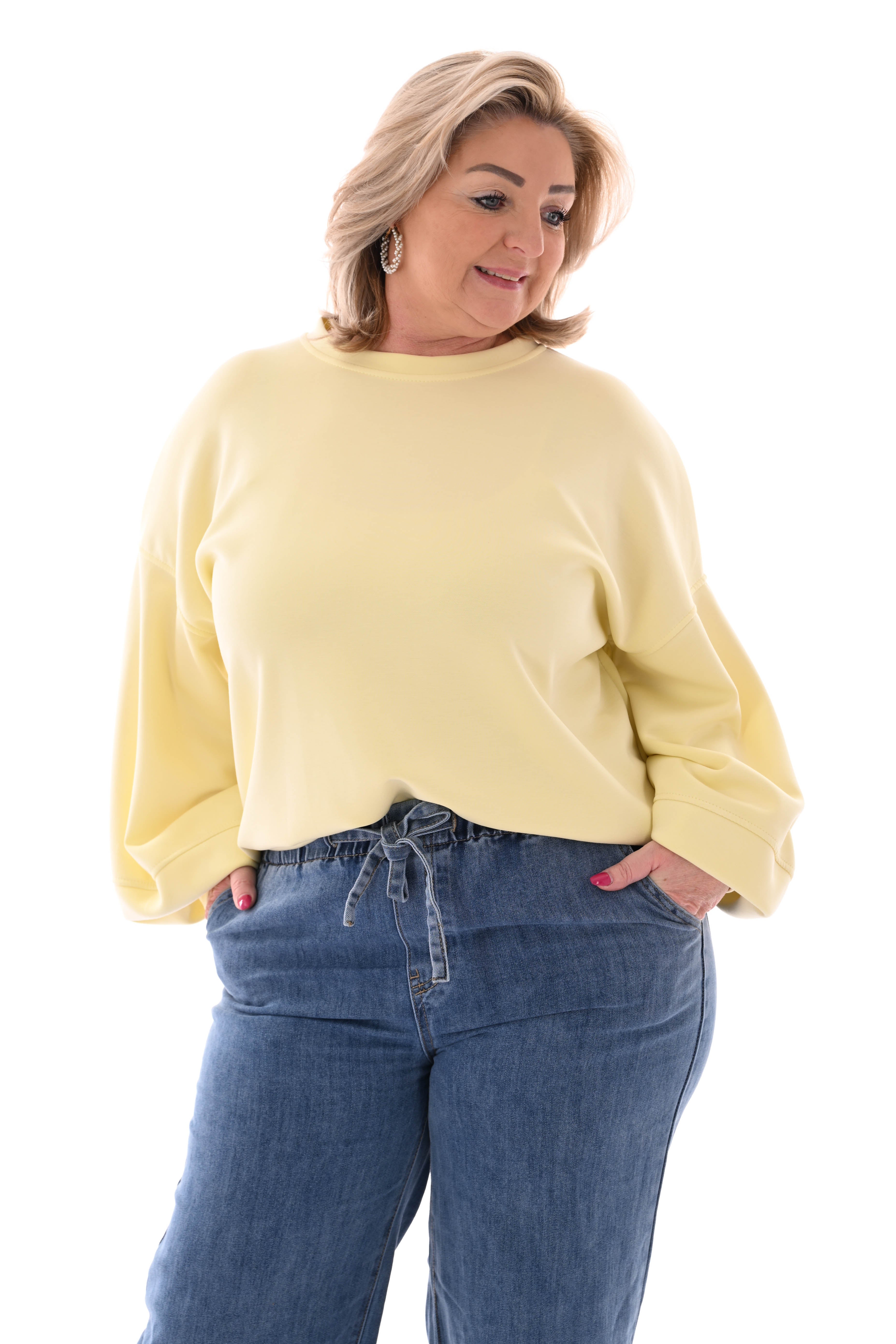 Sweater le marais applicatie botergeel