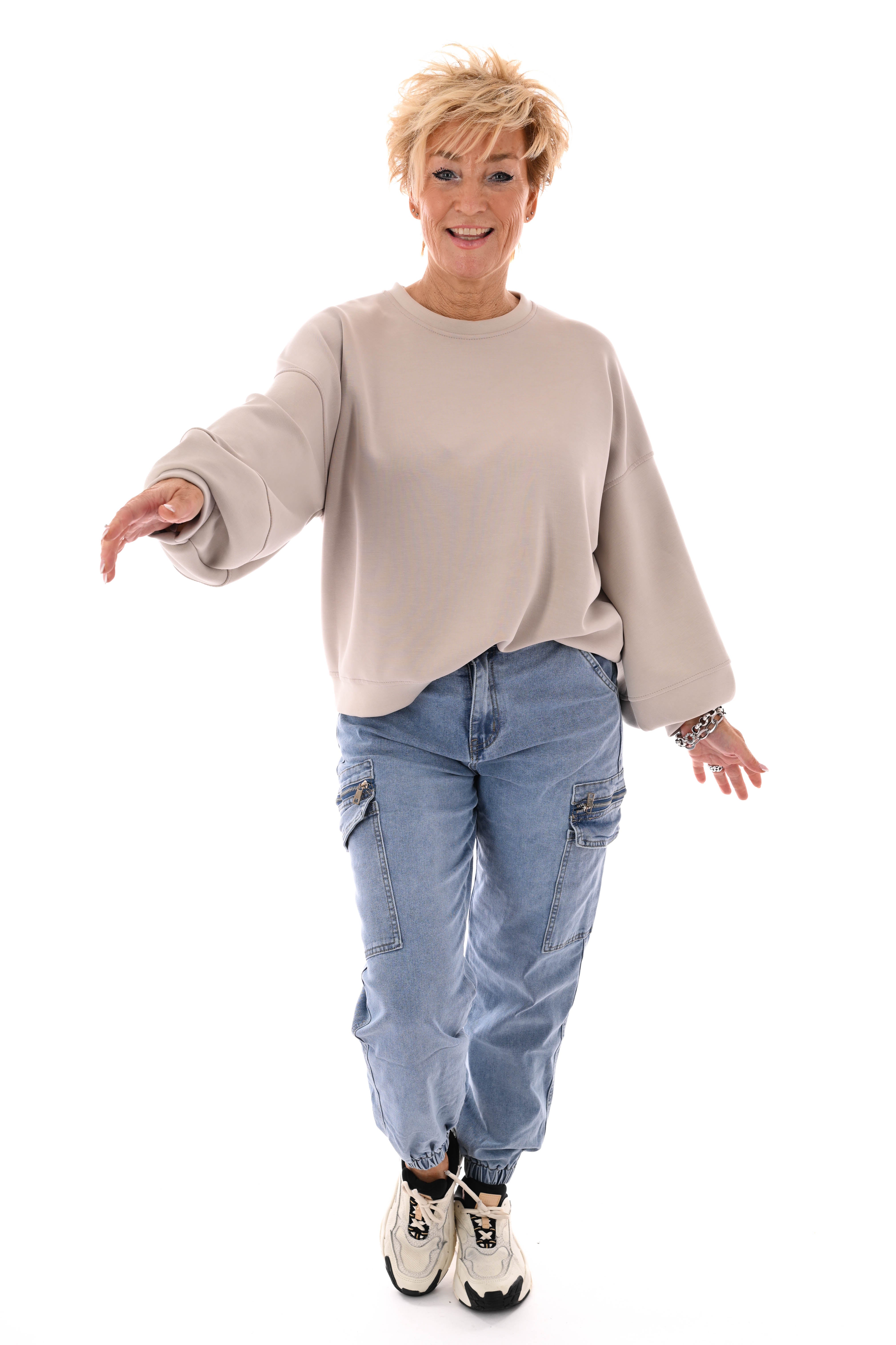 Monday cargo jeans lichtblauw