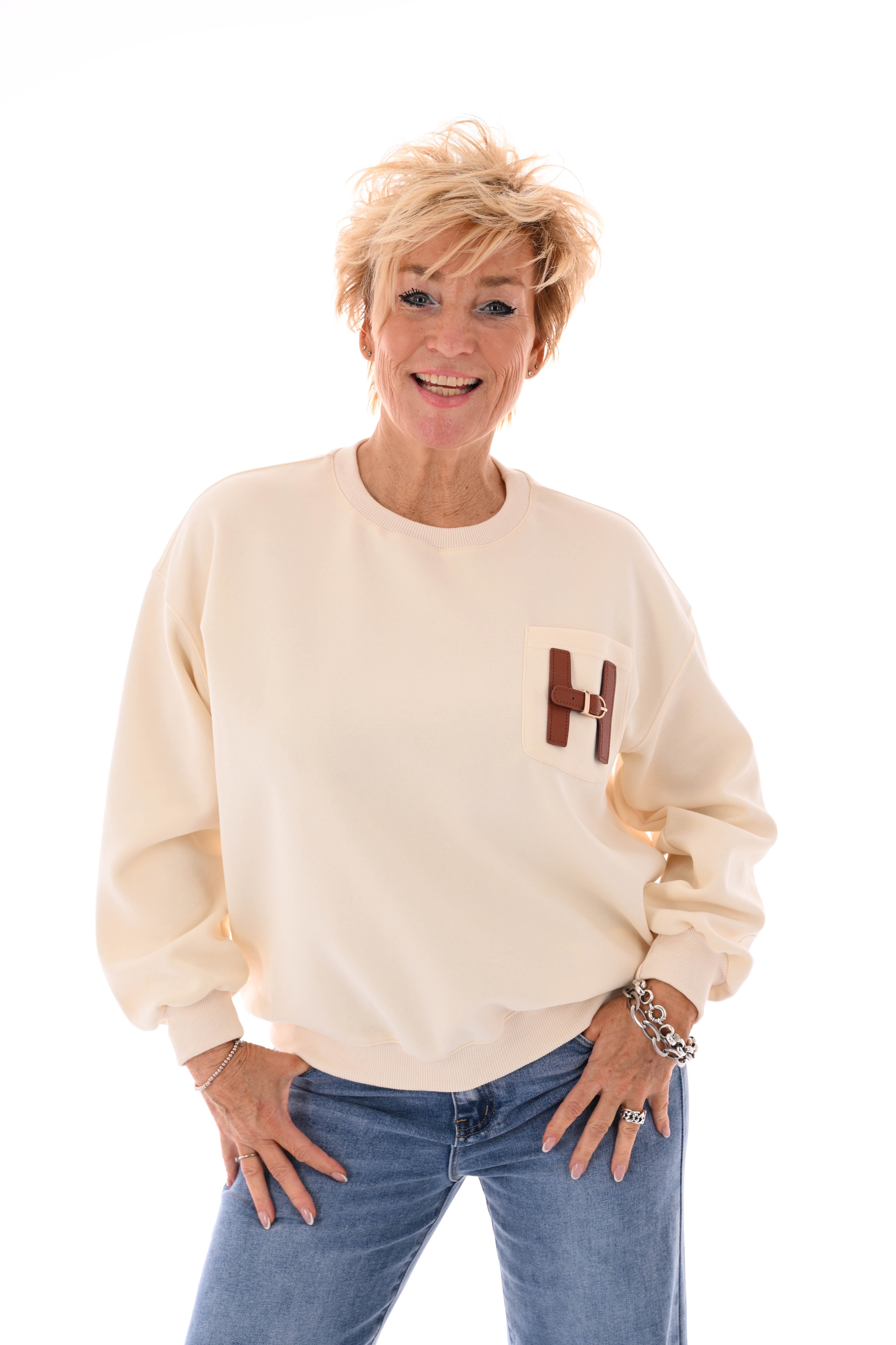 Sweater H creme