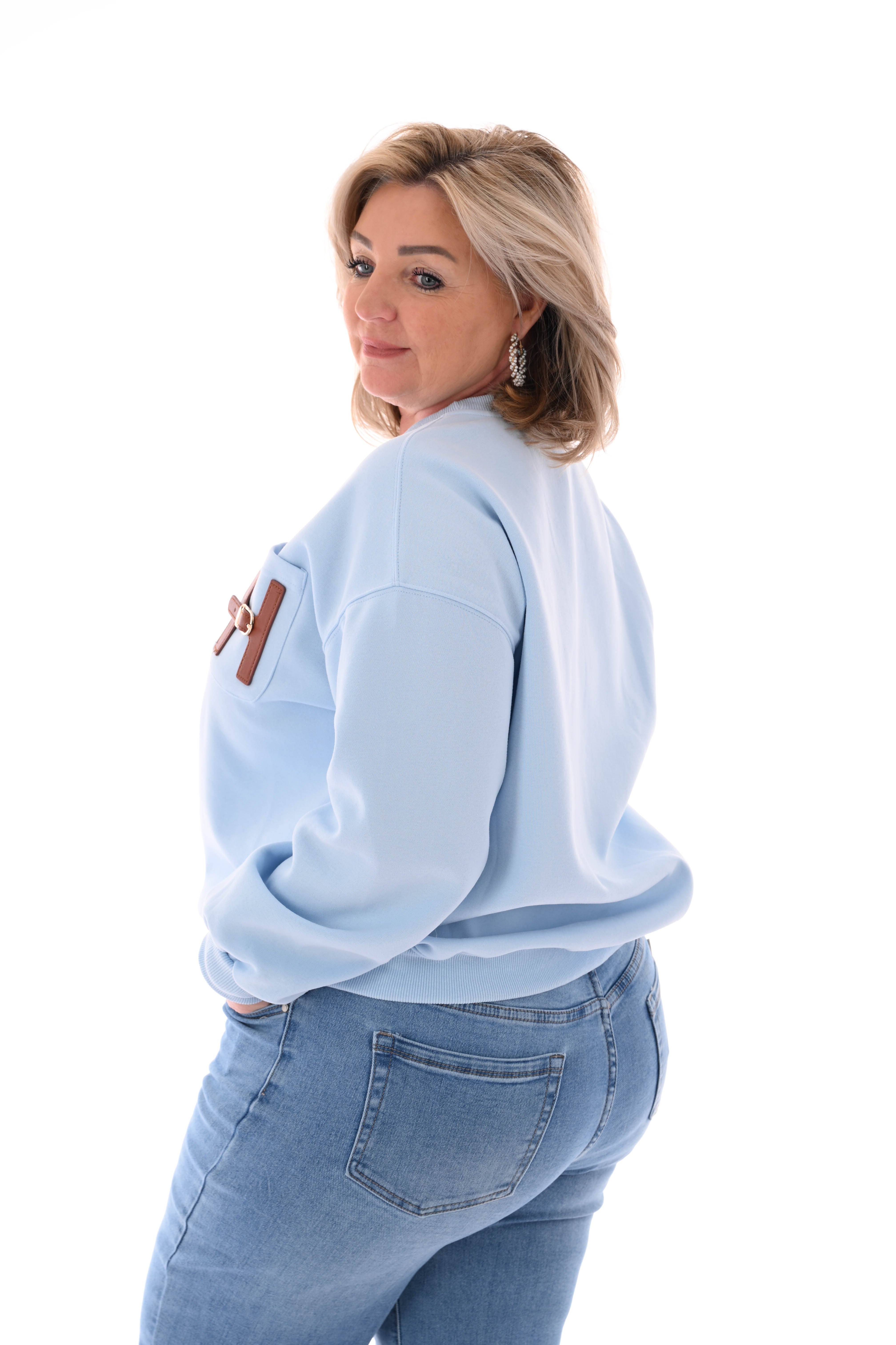 Sweater H lichtblauw