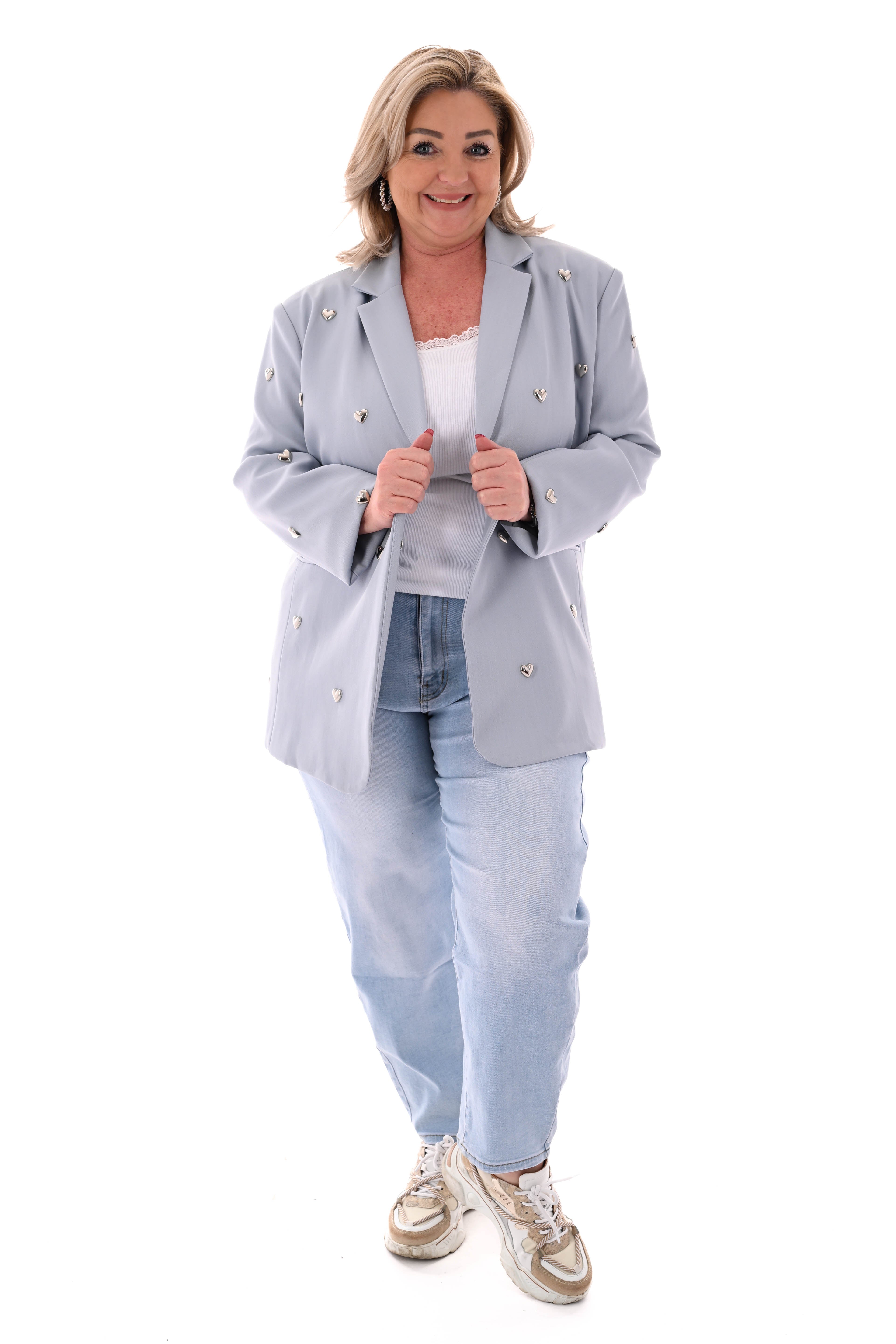 Miss RJ Balloon fit jeans lichtblauw