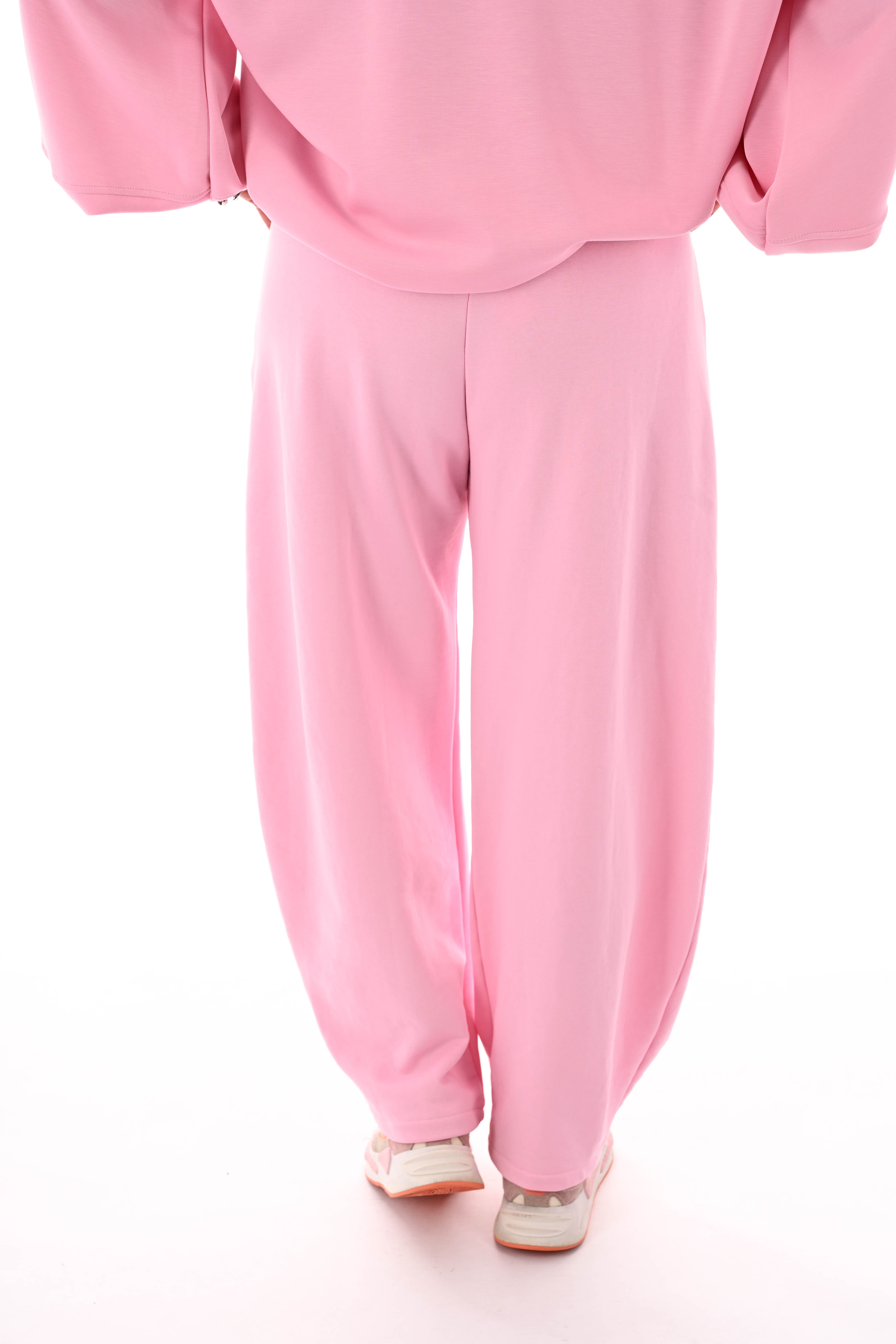 Joggingbroek barrel lichtroze