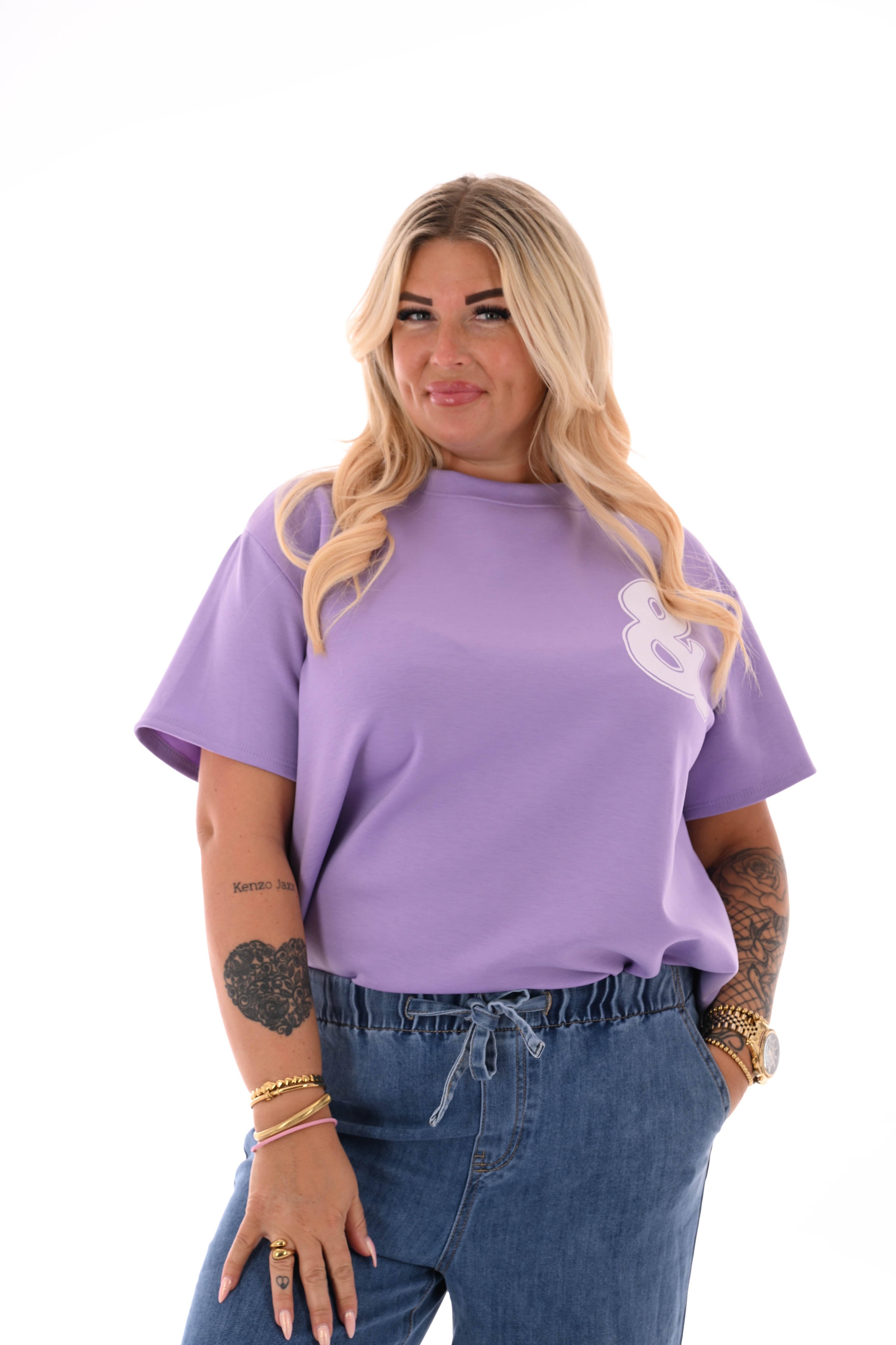 T-shirt Brooklyn & NYC lila