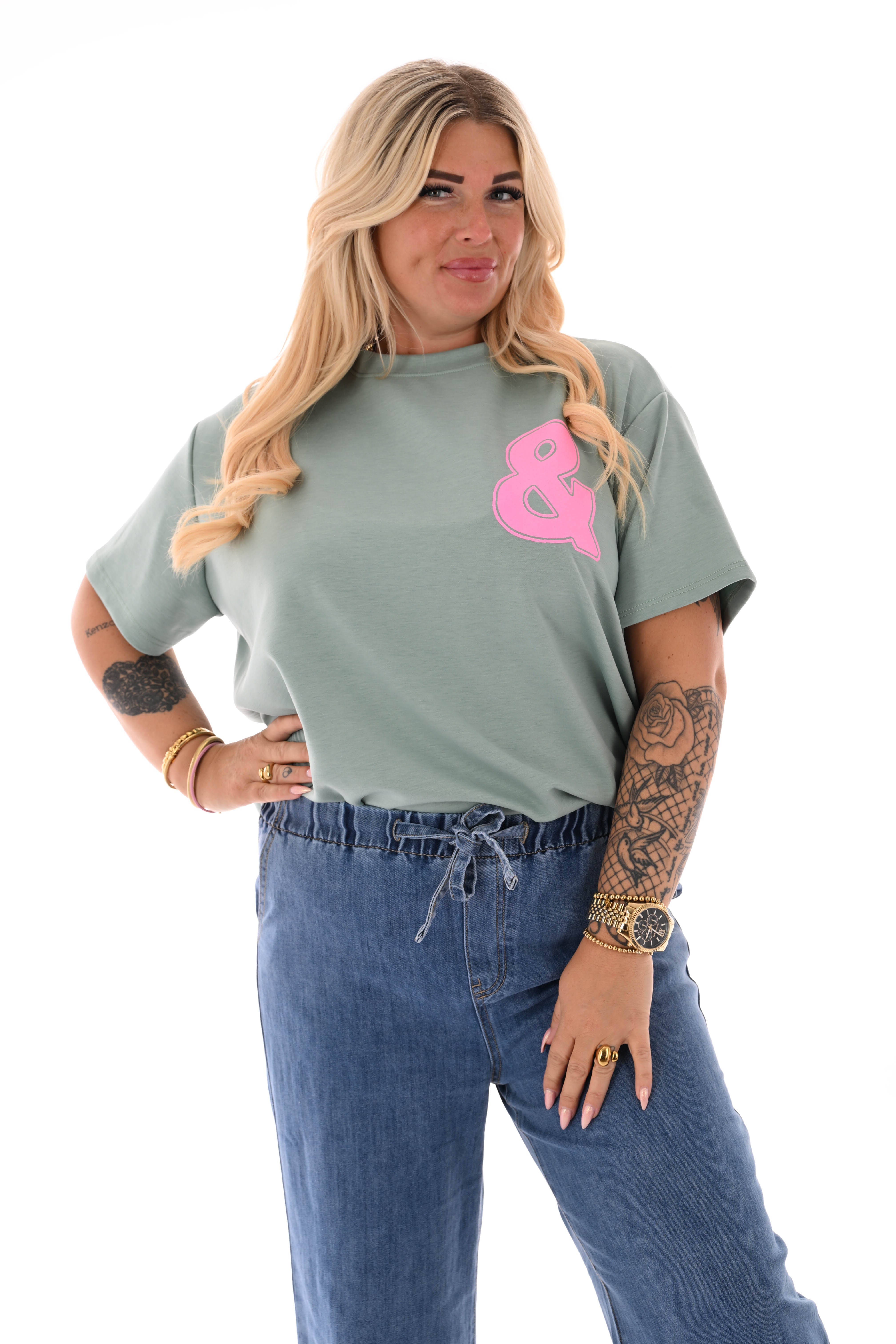 T-shirt Brooklyn & NYC lindegroen