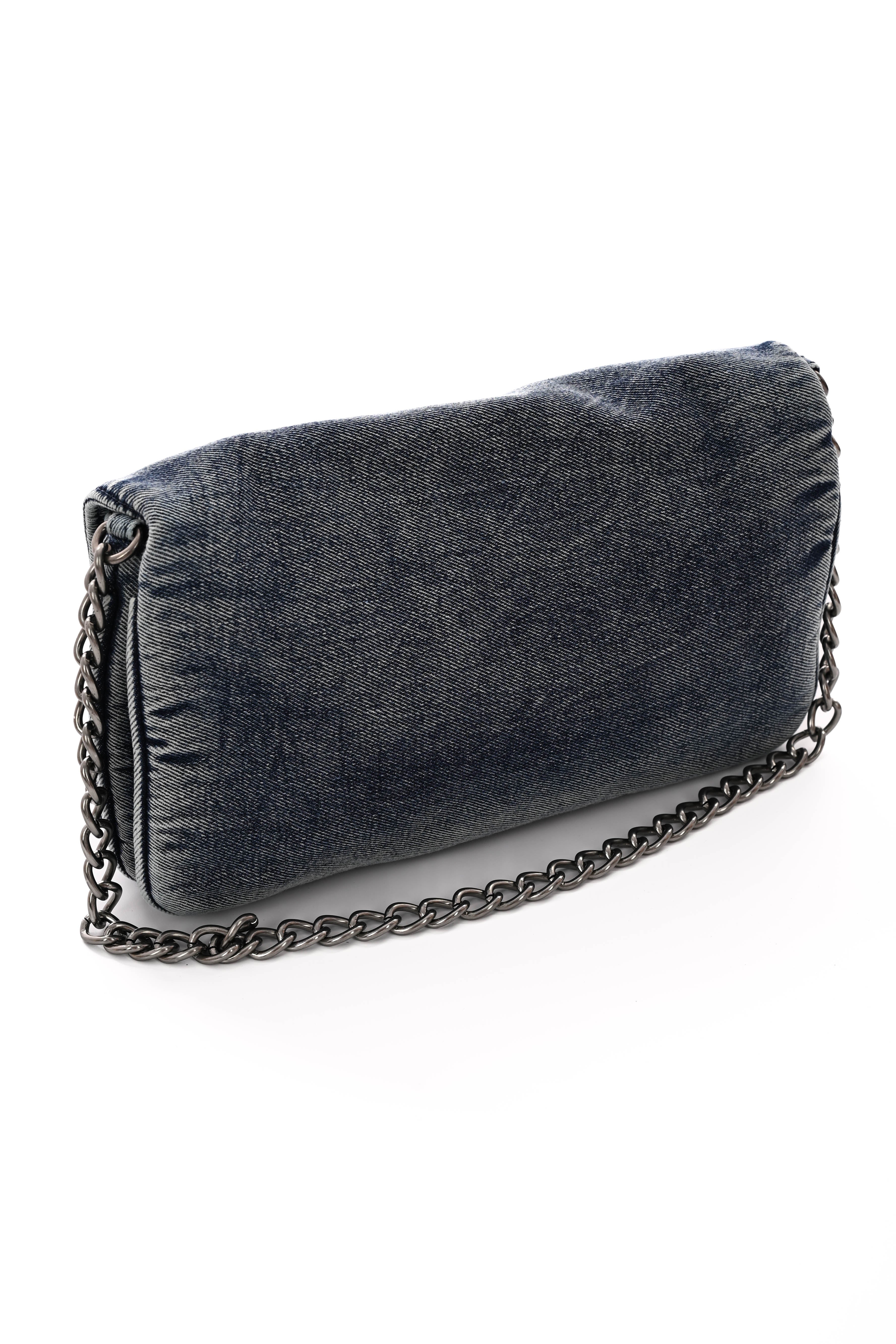 Denim tas blauw