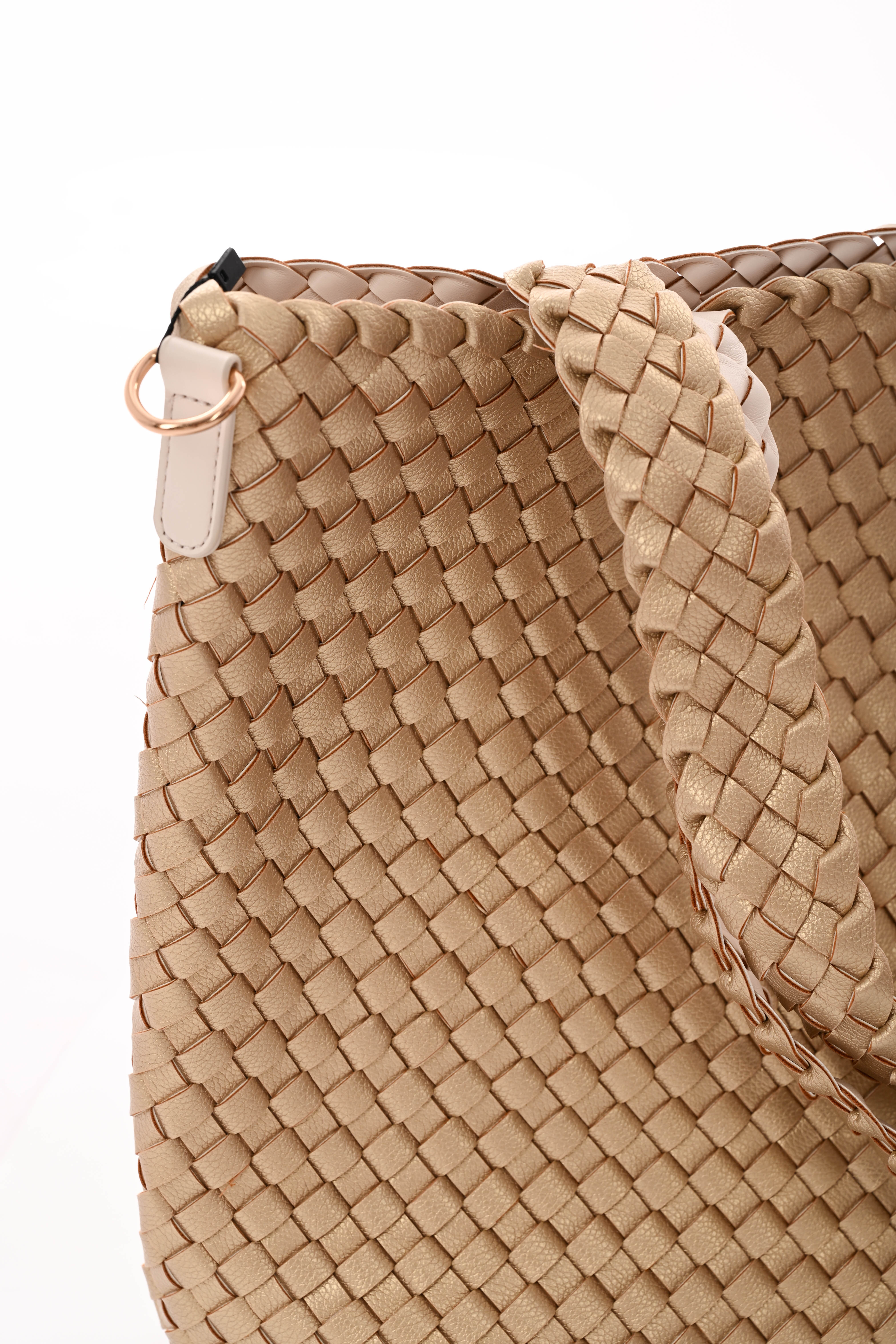 Shopper geweven goud