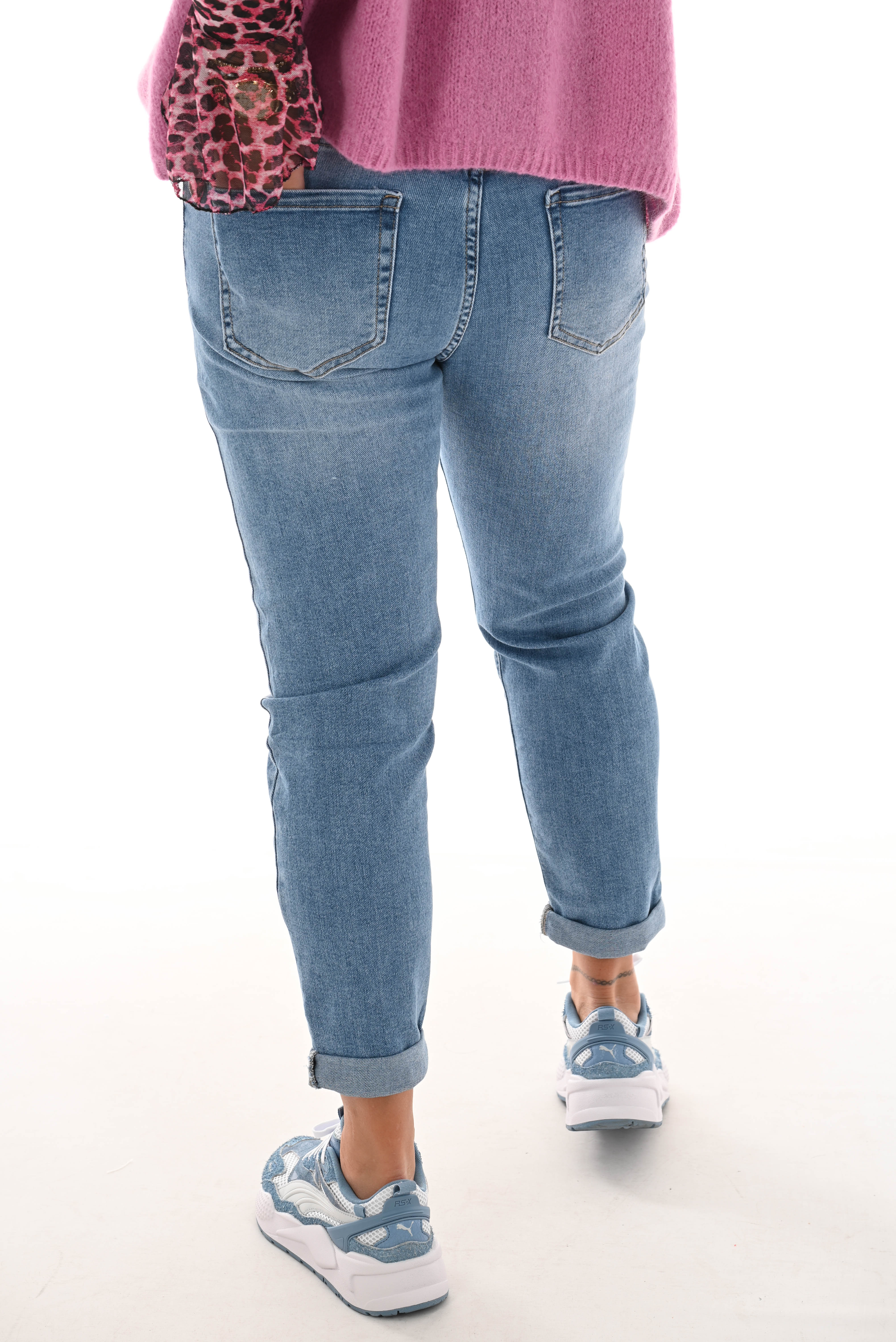 G-Smack jeans mom fit lichtblauw