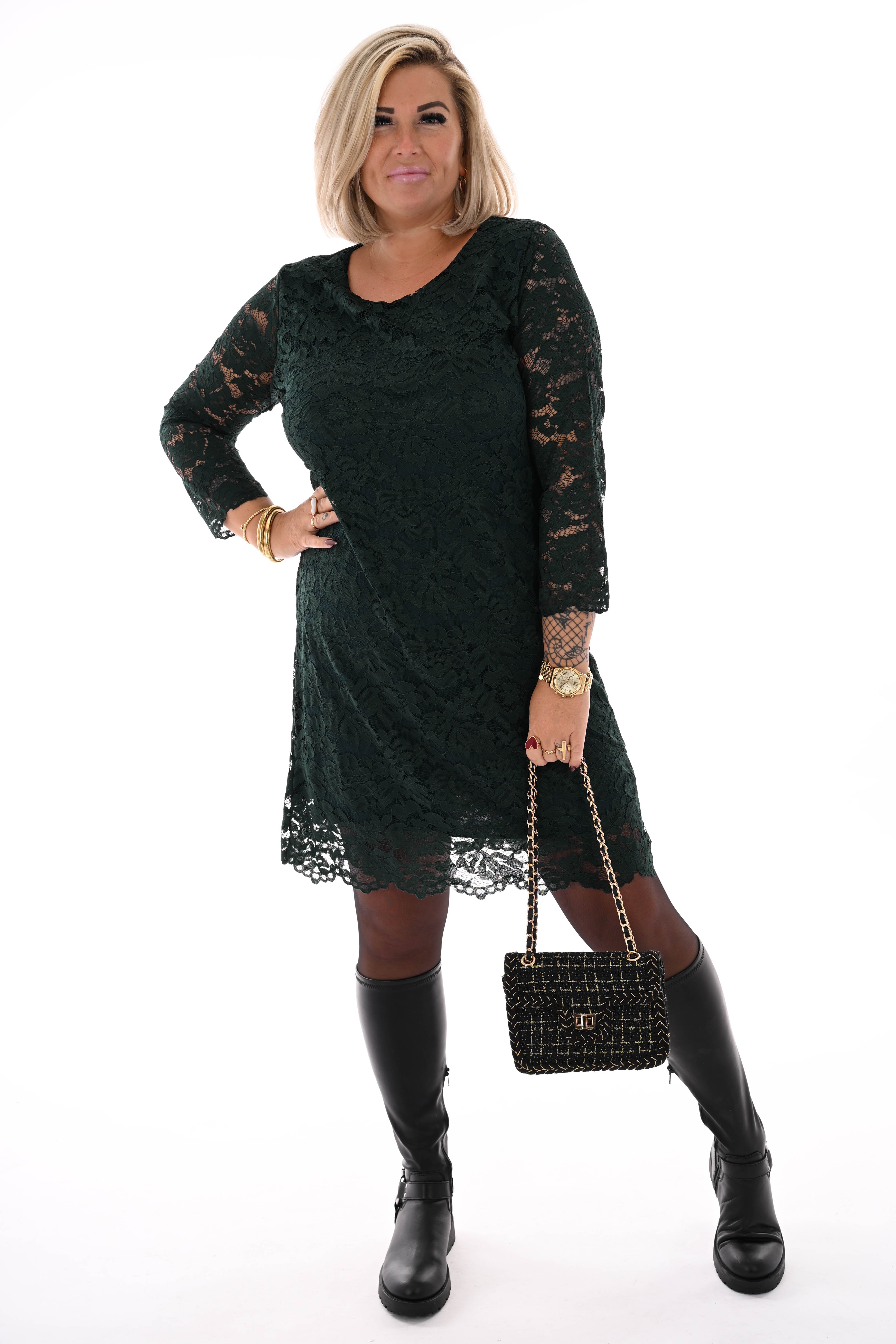 Mini schoudertas lurex zwart