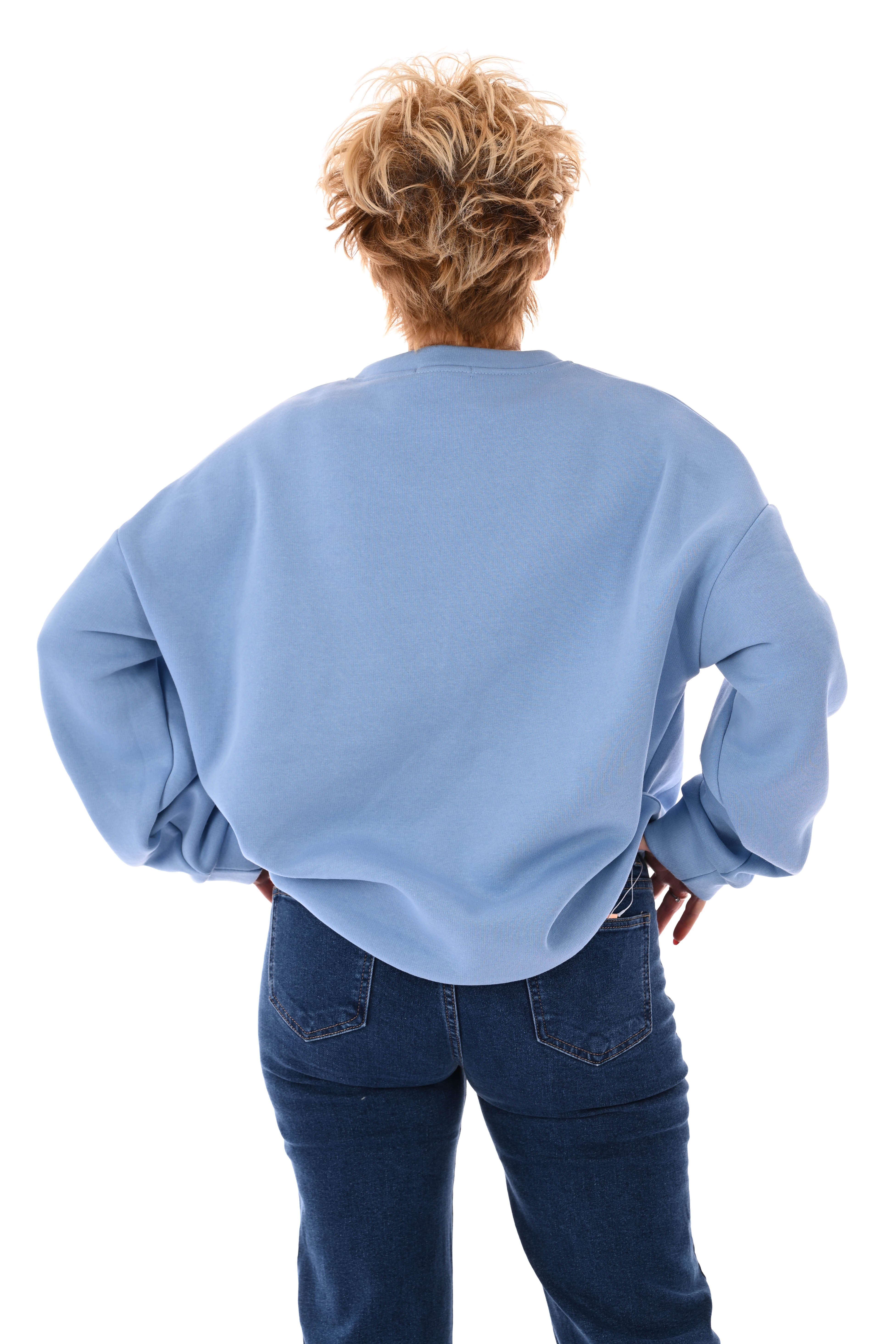 Sweater apres lichtblauw