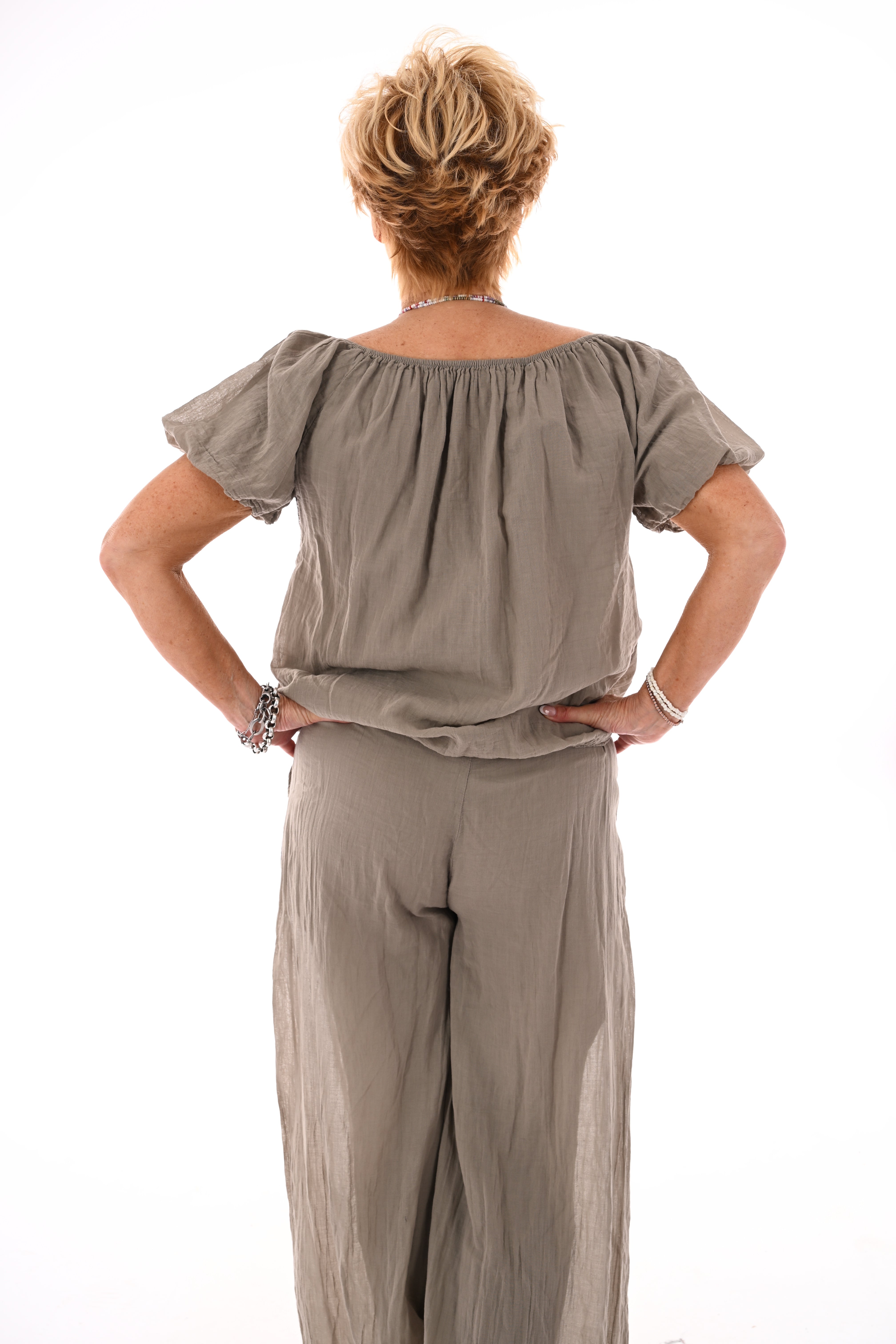 Tweedelig set ballon fit taupe