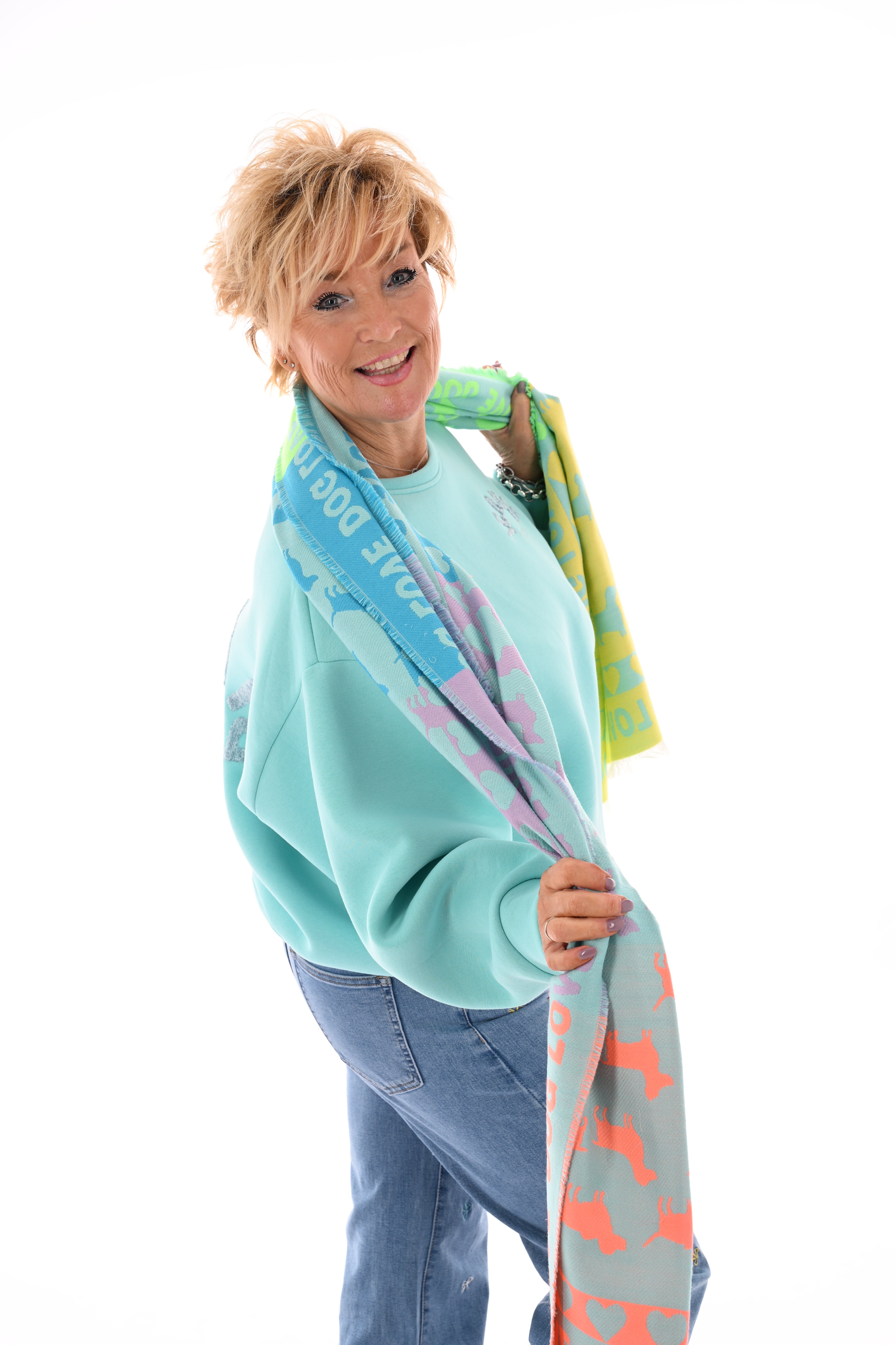 Sweater iconic club aqua