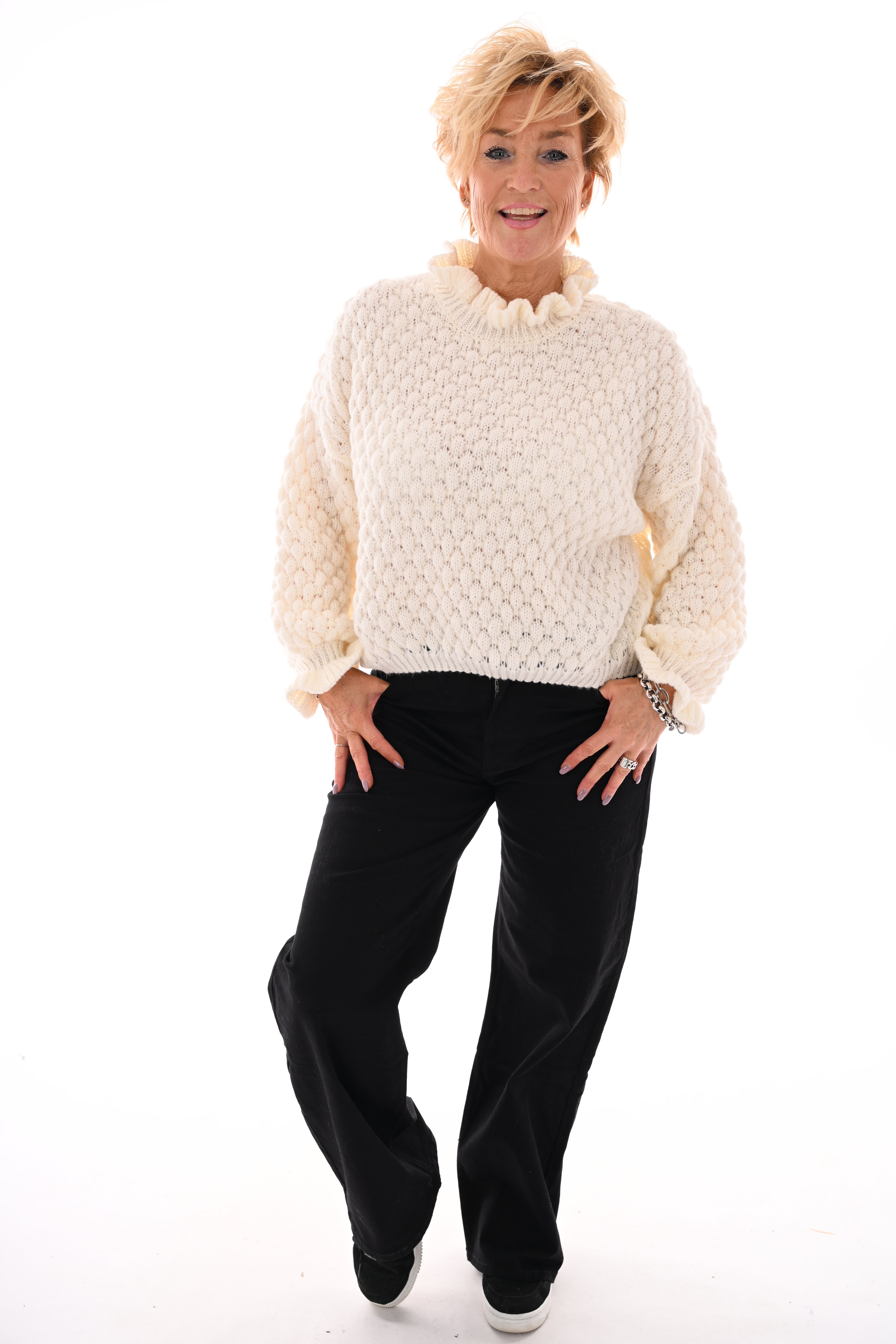 G-smack wide leg jeans zwart