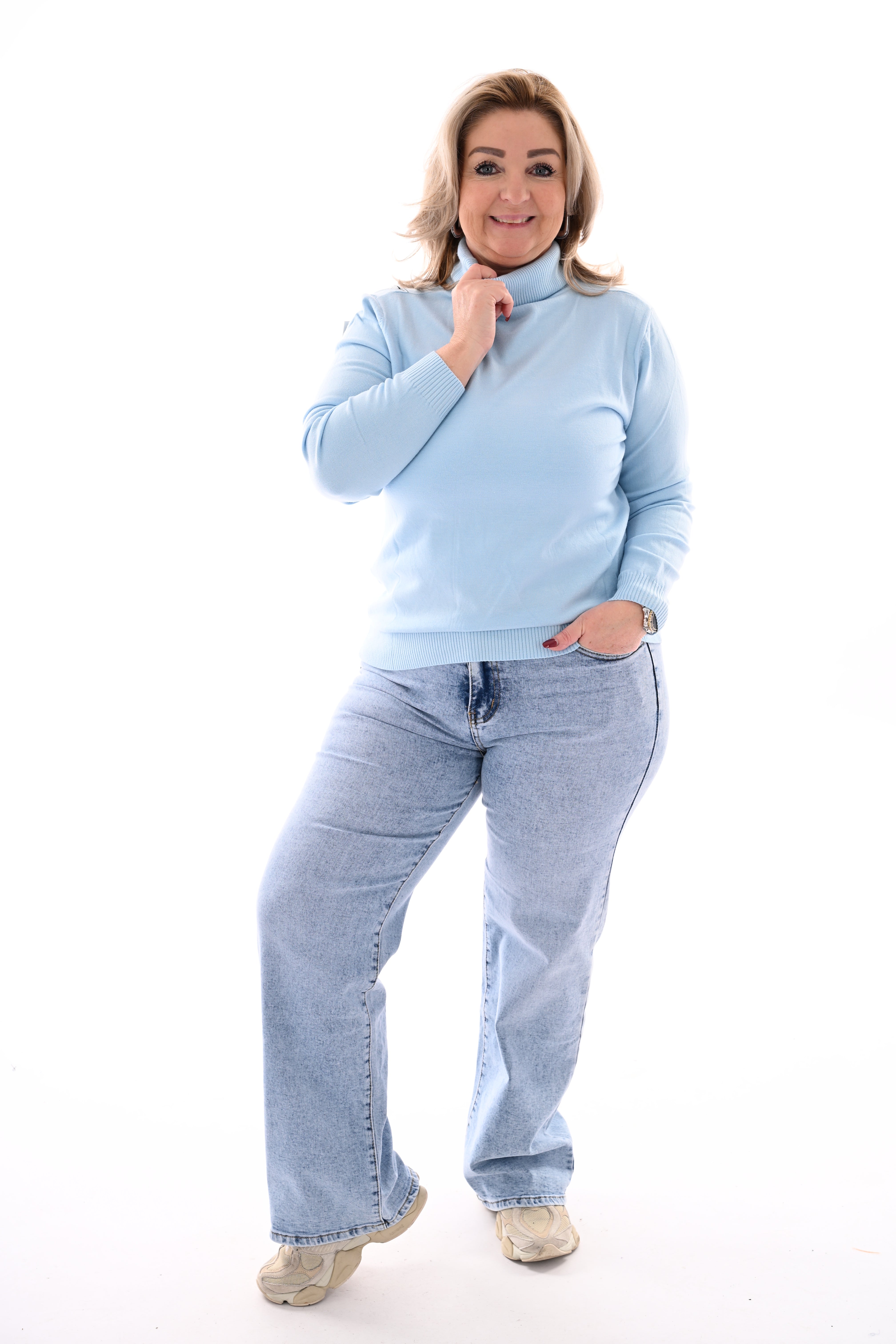 Effen coltrui lichtblauw