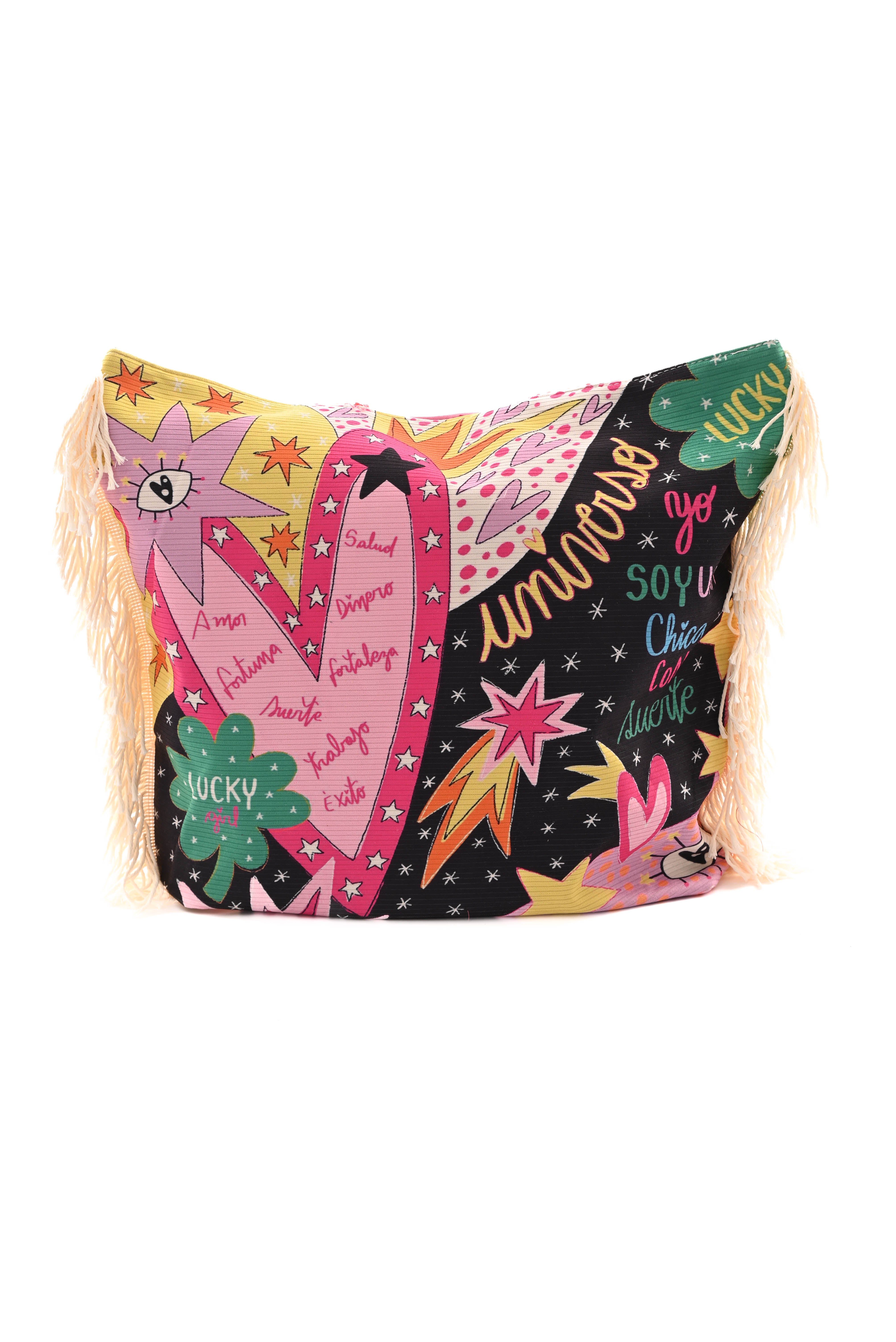 Strandtas print universo