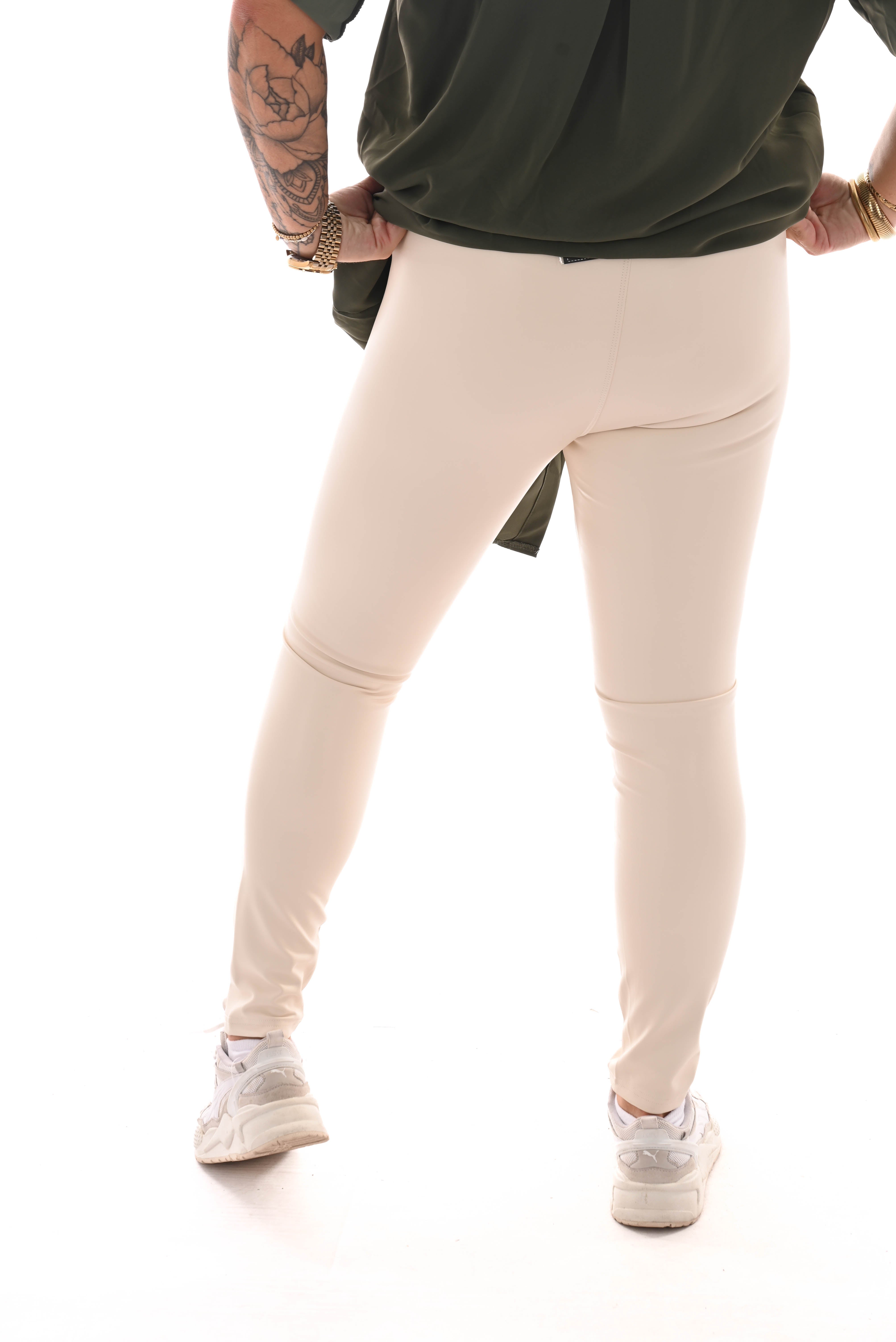 Norfy leather look legging roomwit