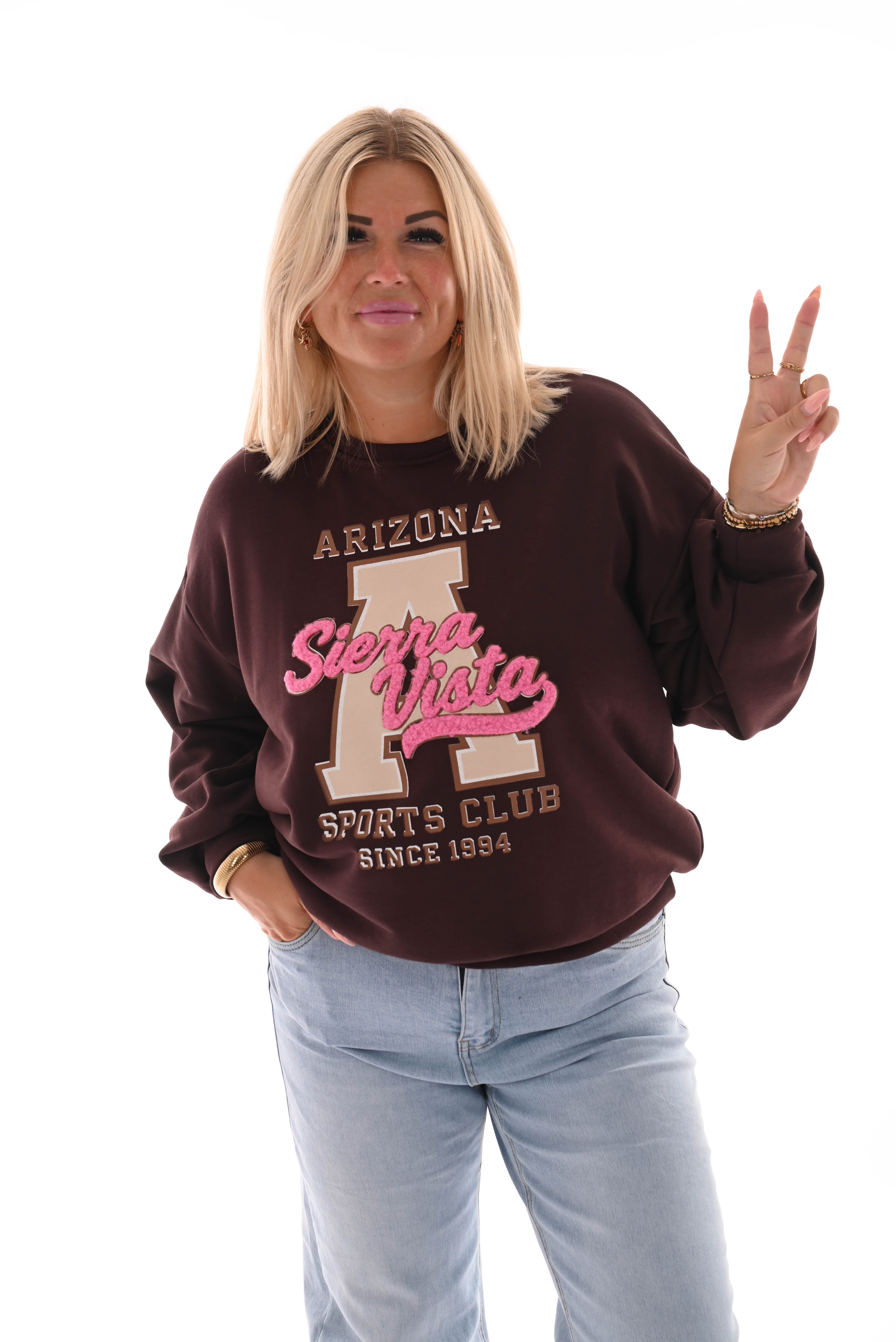 Sweater Arizona donkerbruin