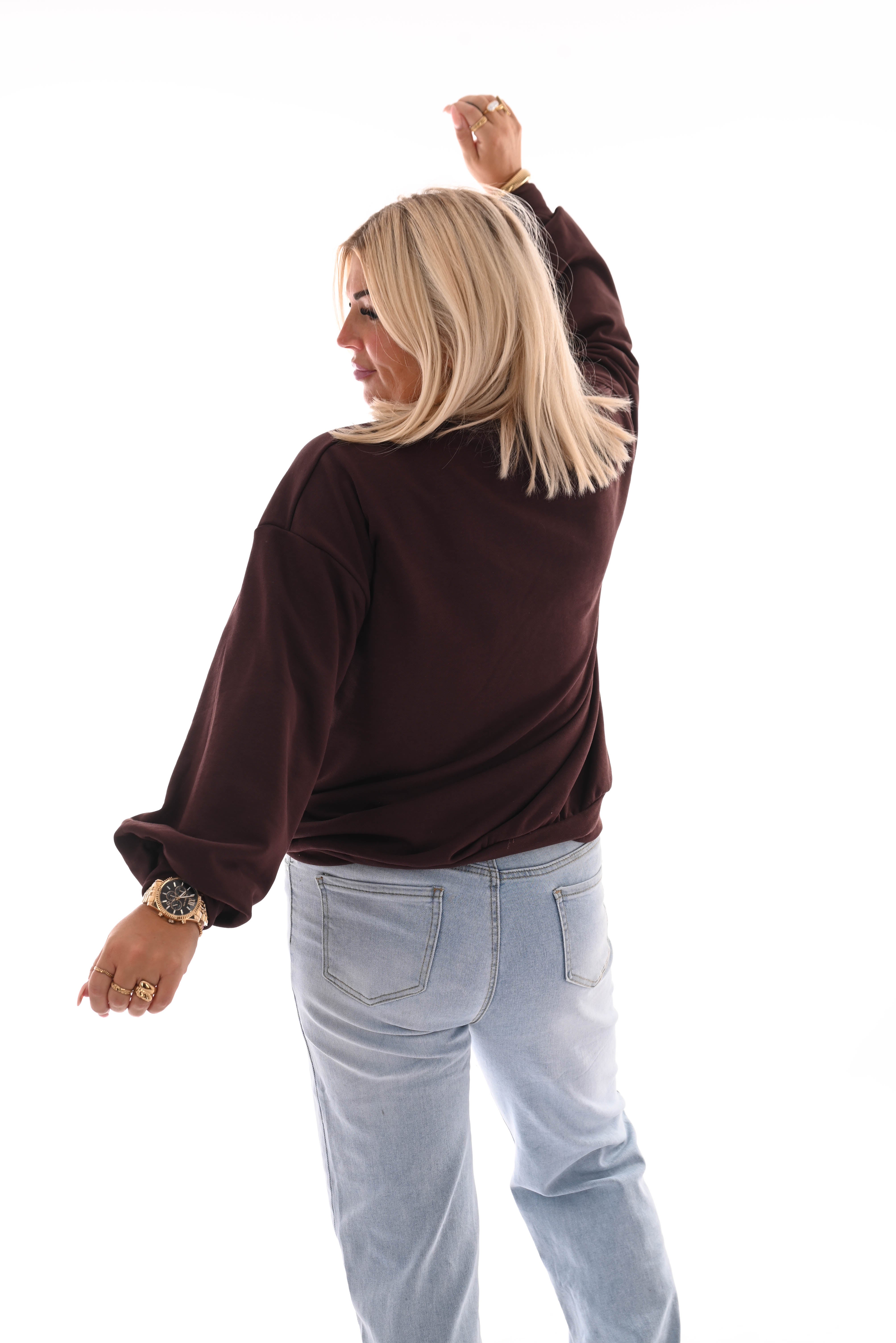 Sweater Arizona donkerbruin