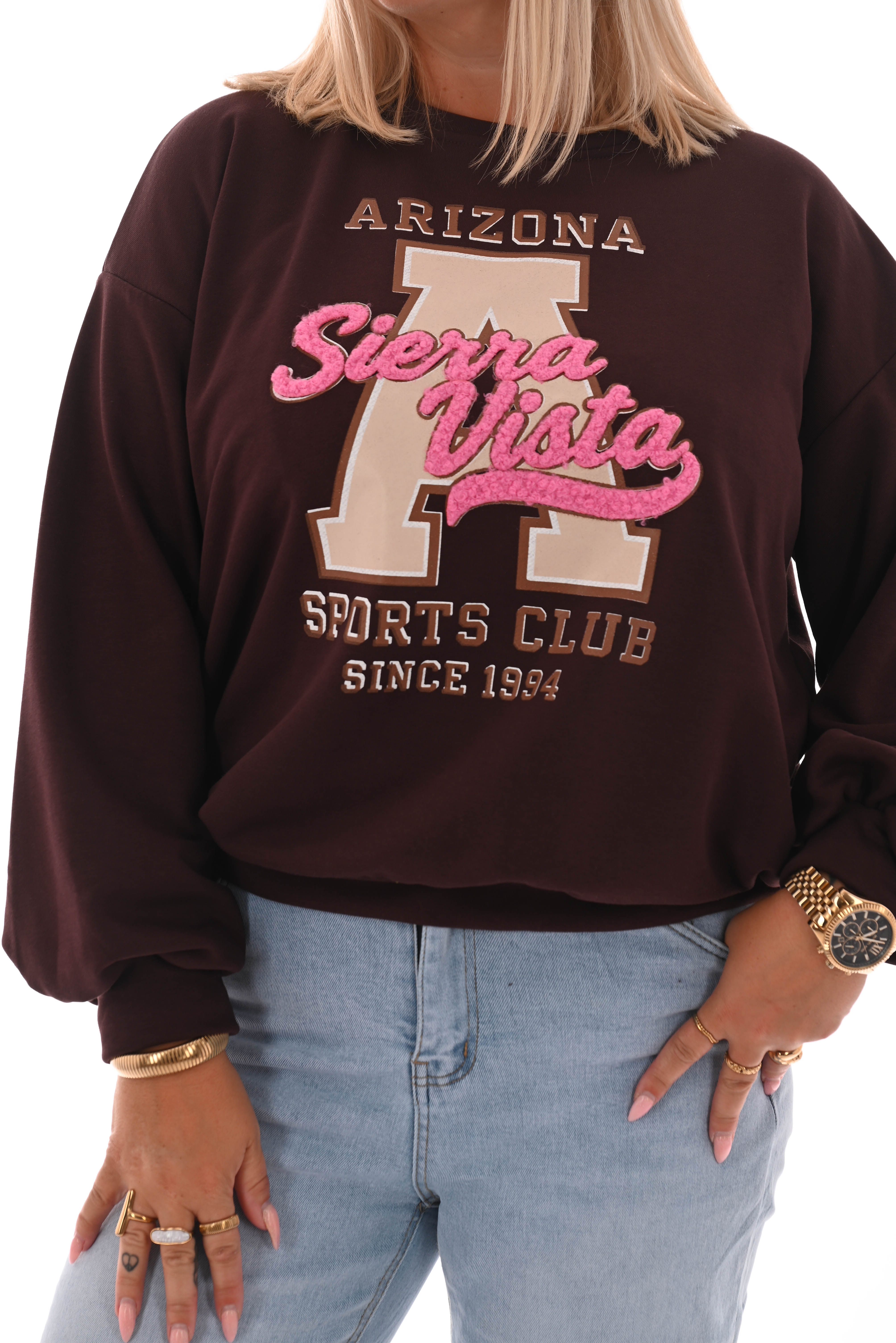 Sweater Arizona donkerbruin