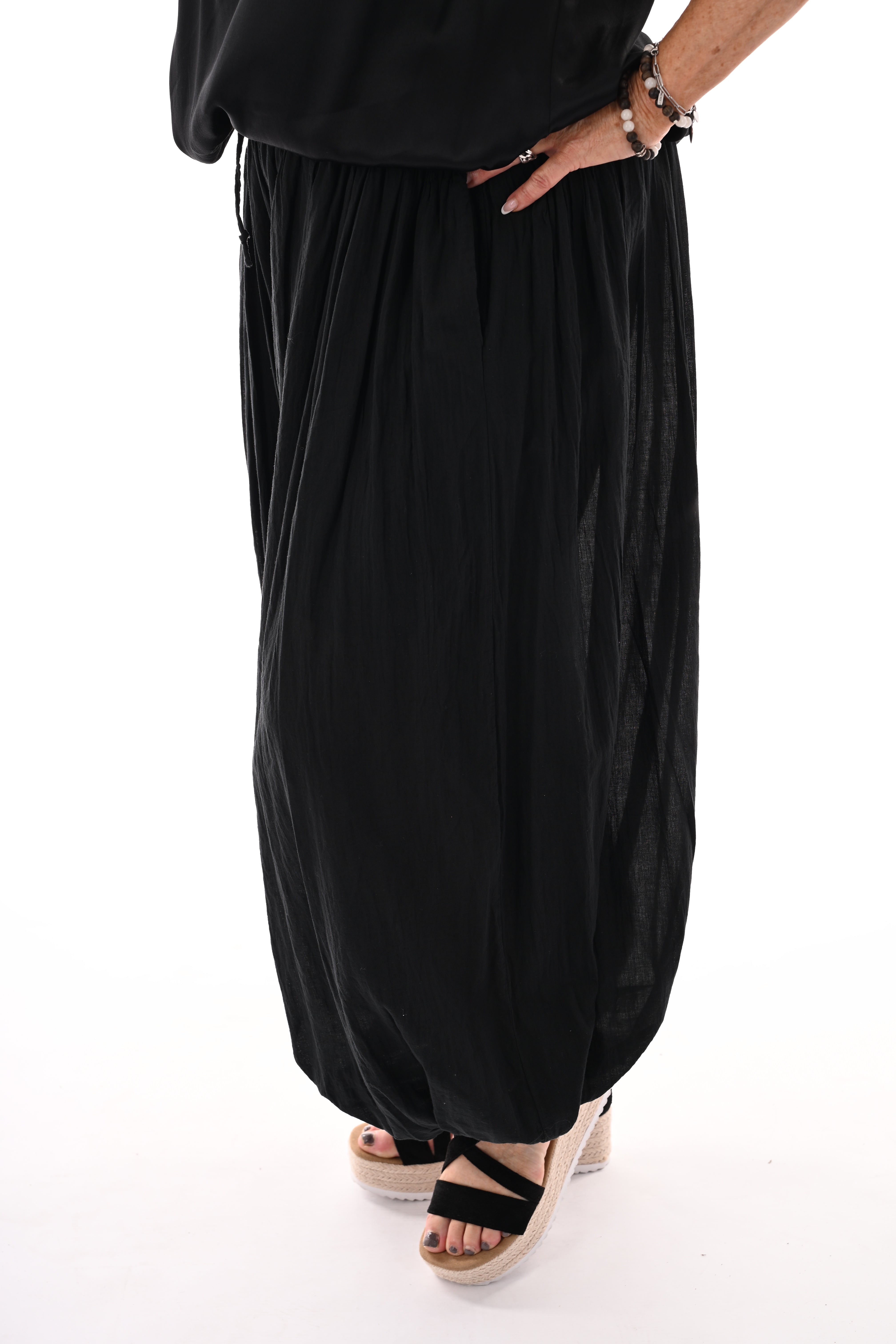 Ballon broek uni zwart