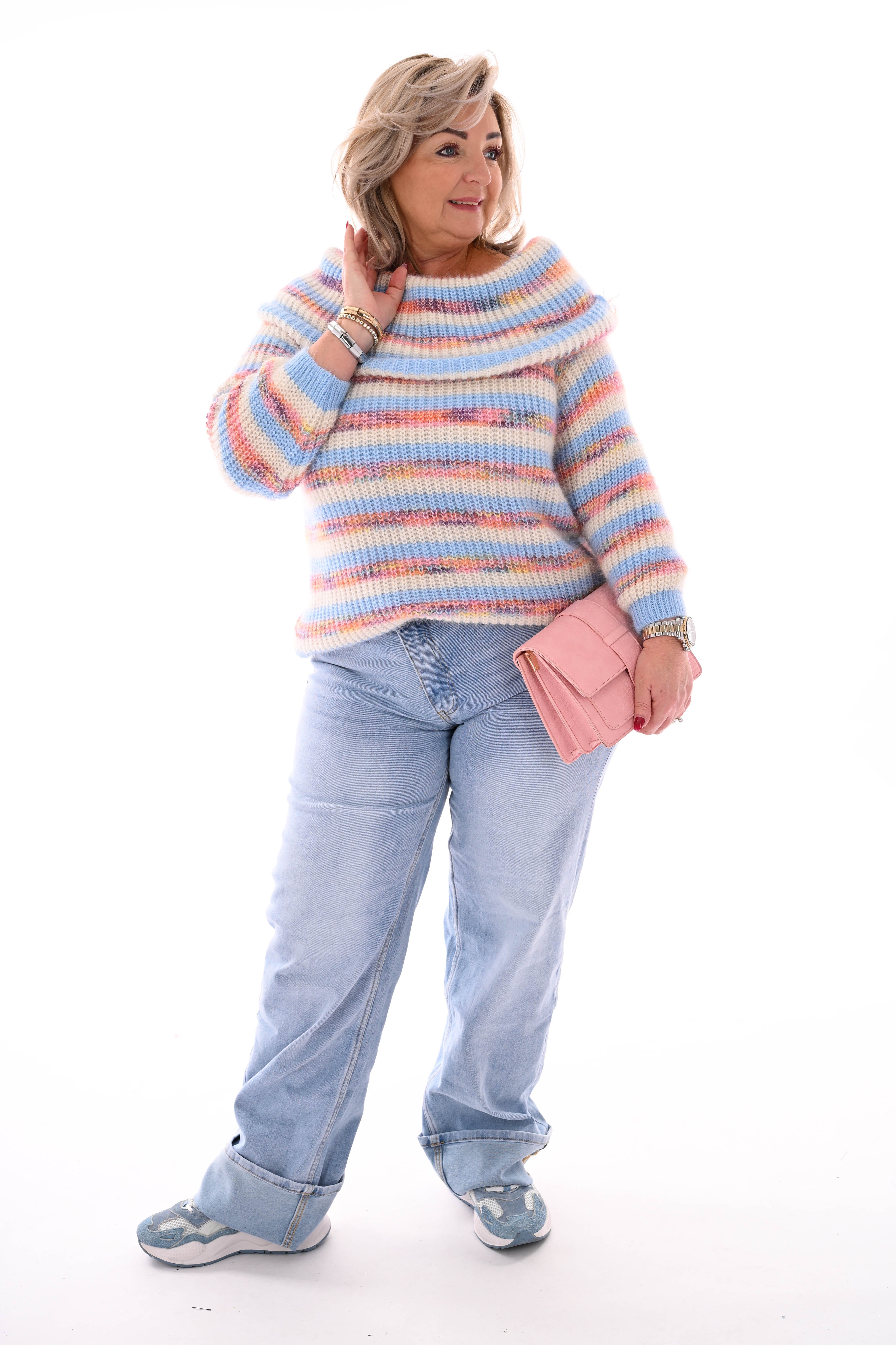 Marivy jeans super straight leg lichtblauw