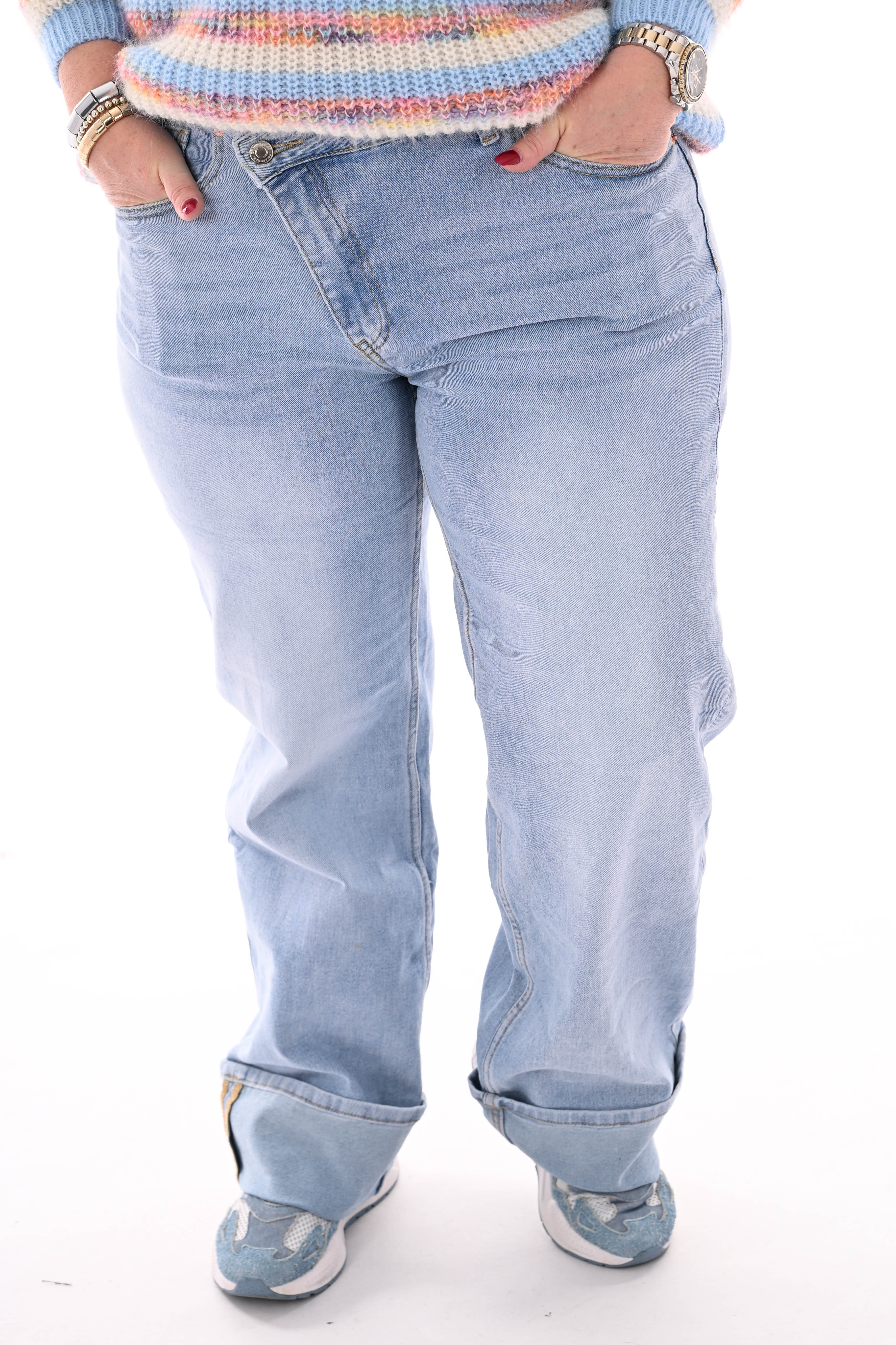 Marivy jeans super straight leg lichtblauw