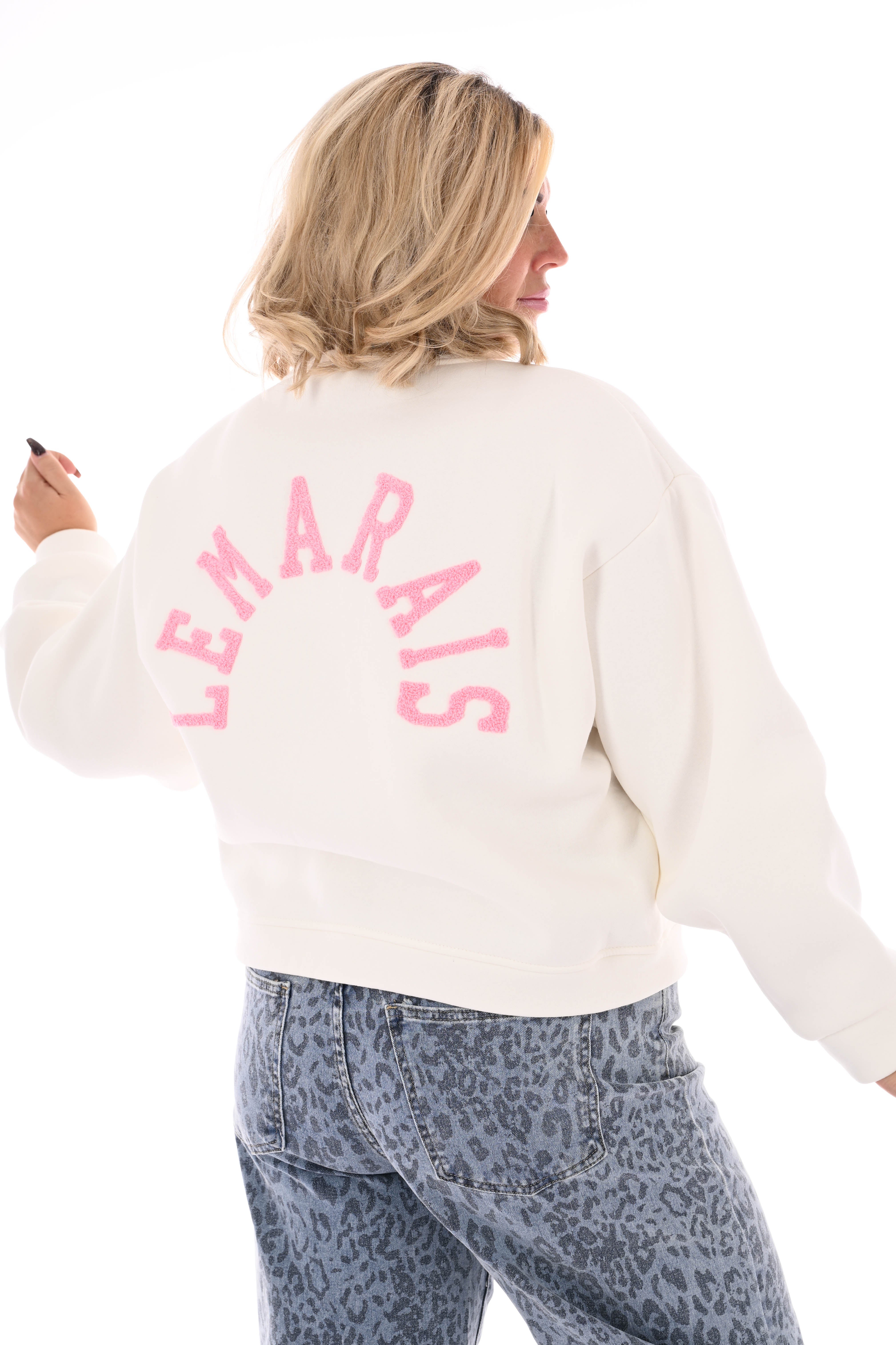 Sweater Le Marais uni wit