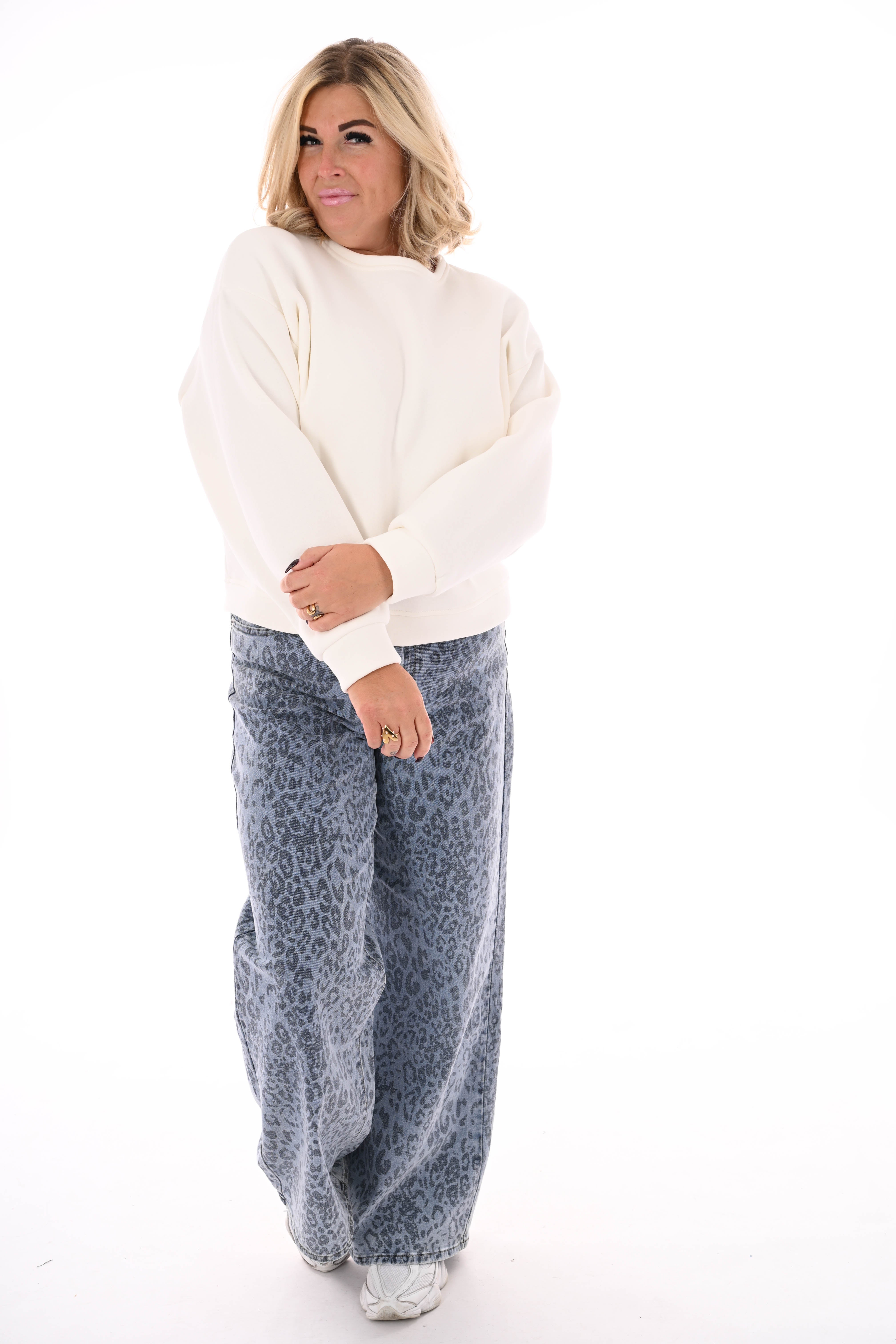 Sweater Le Marais uni wit