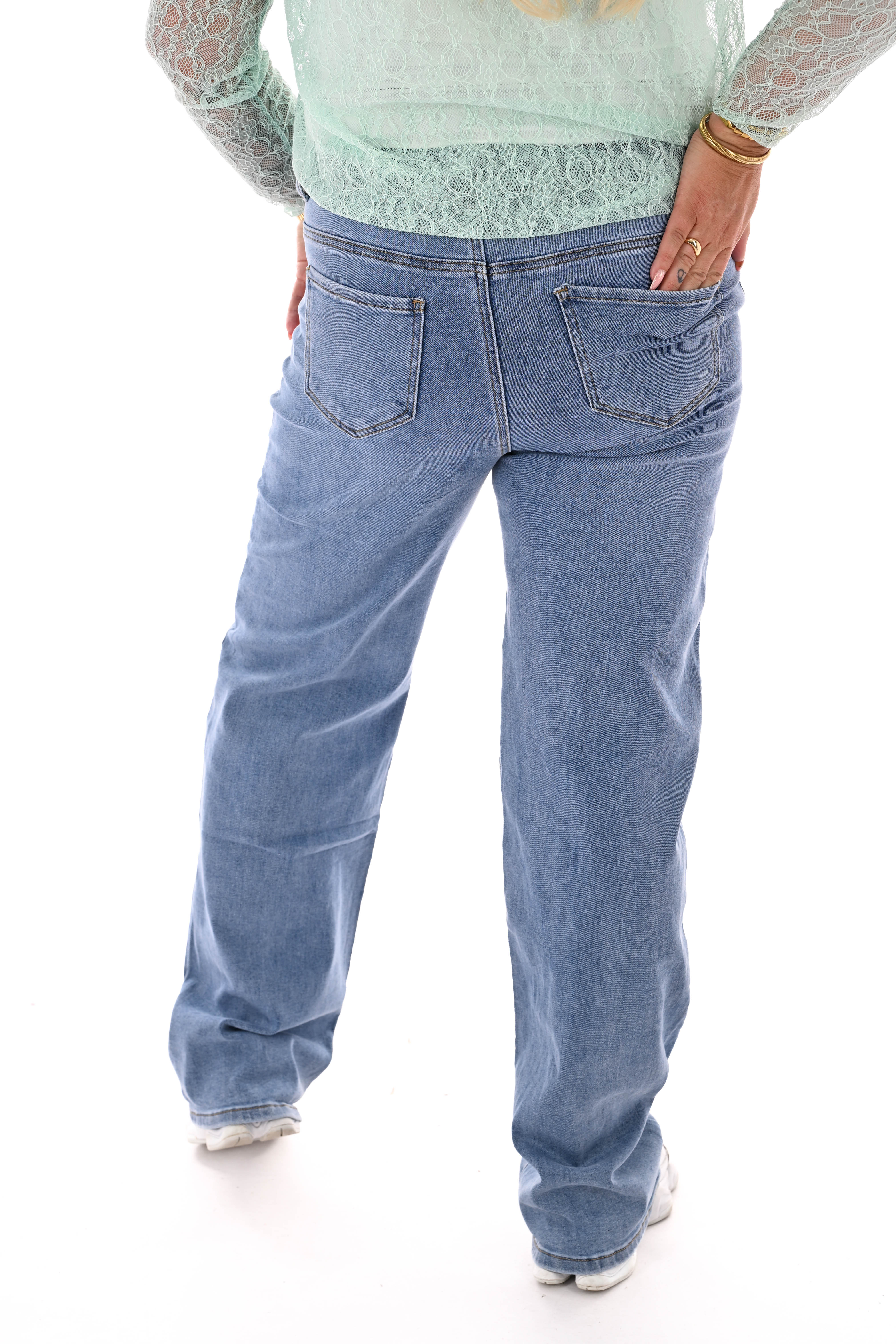 Jeans goodies wide leg tall jeansblauw