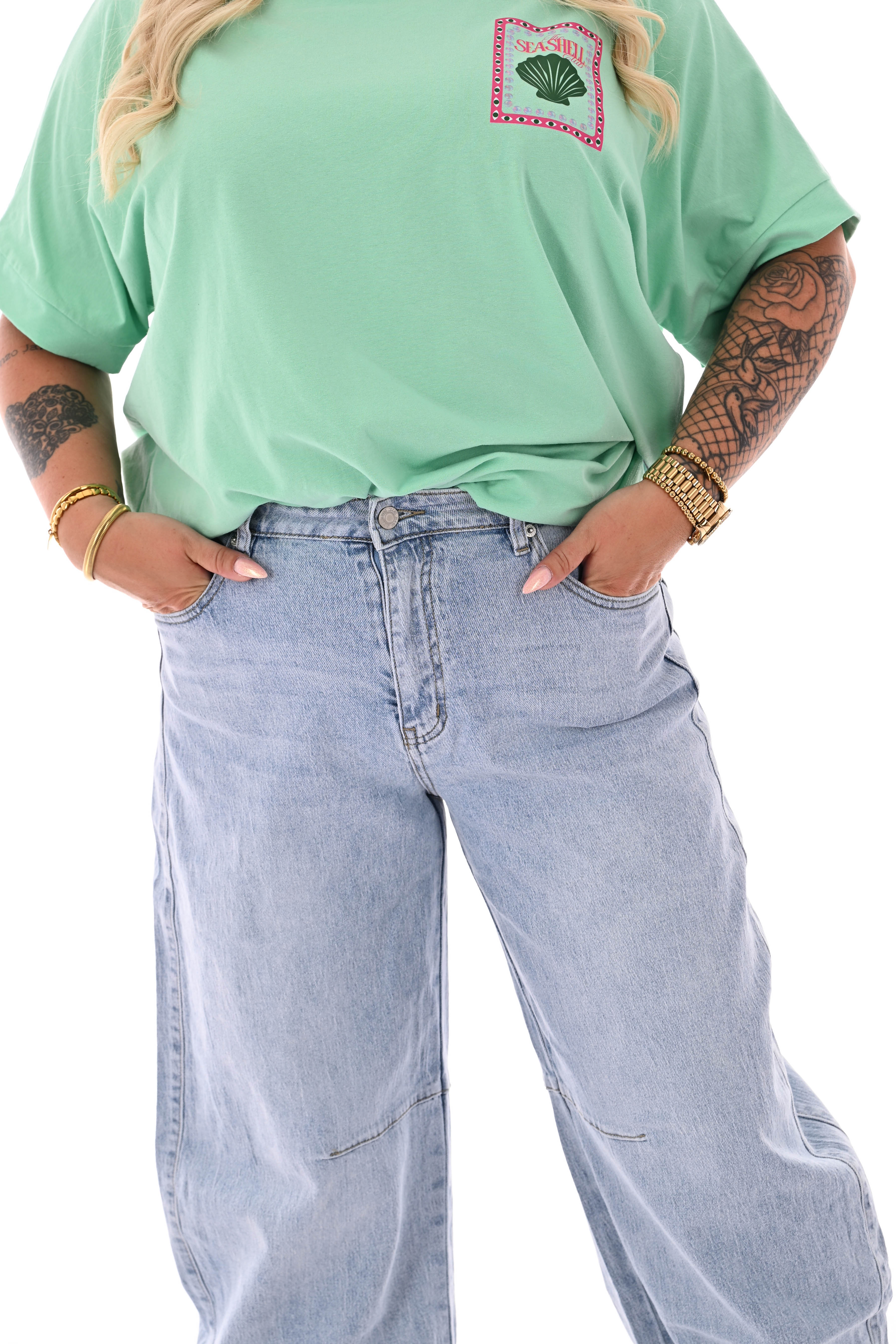 Laulia jeans ballon lichtblauw