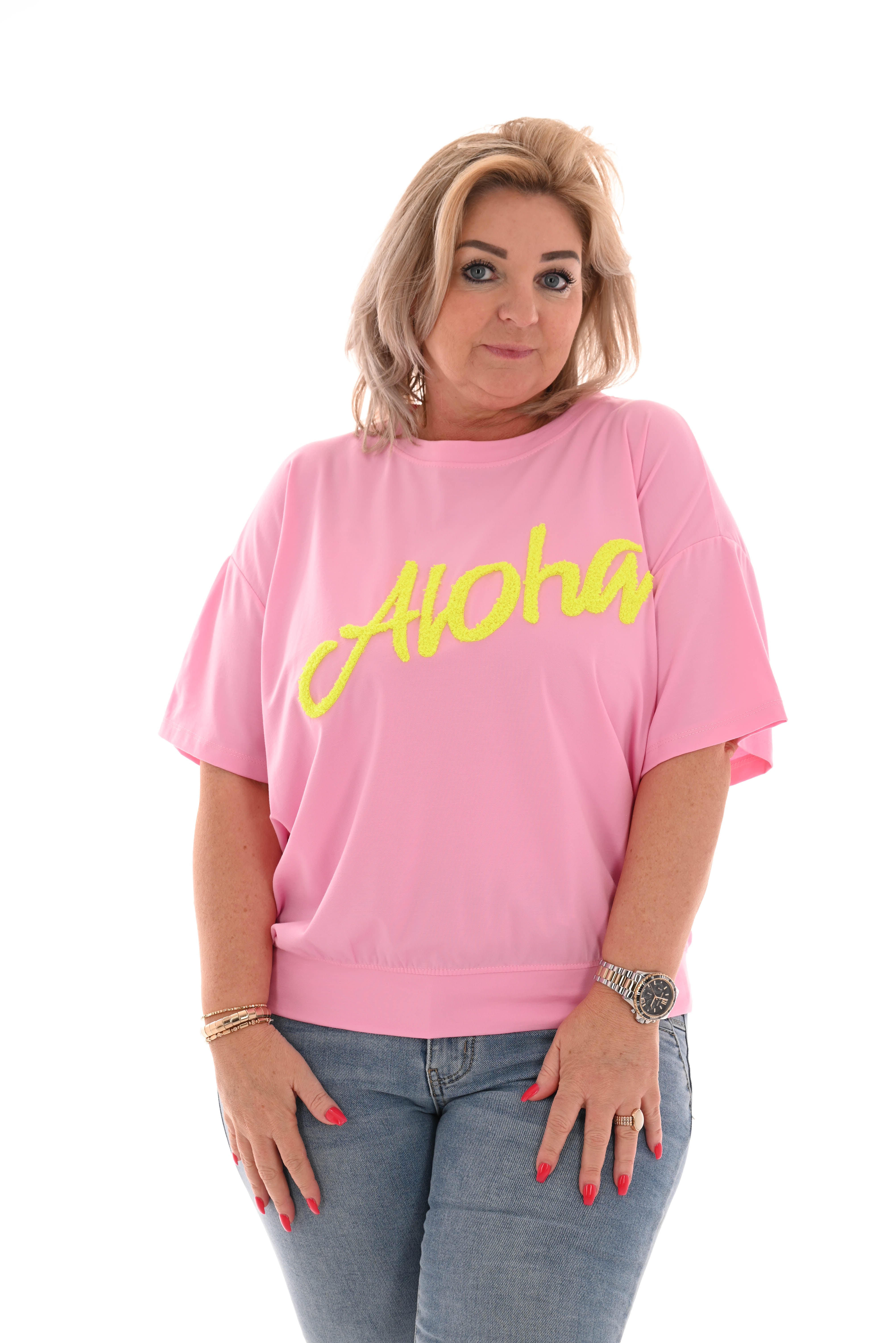 Top Aloha roze