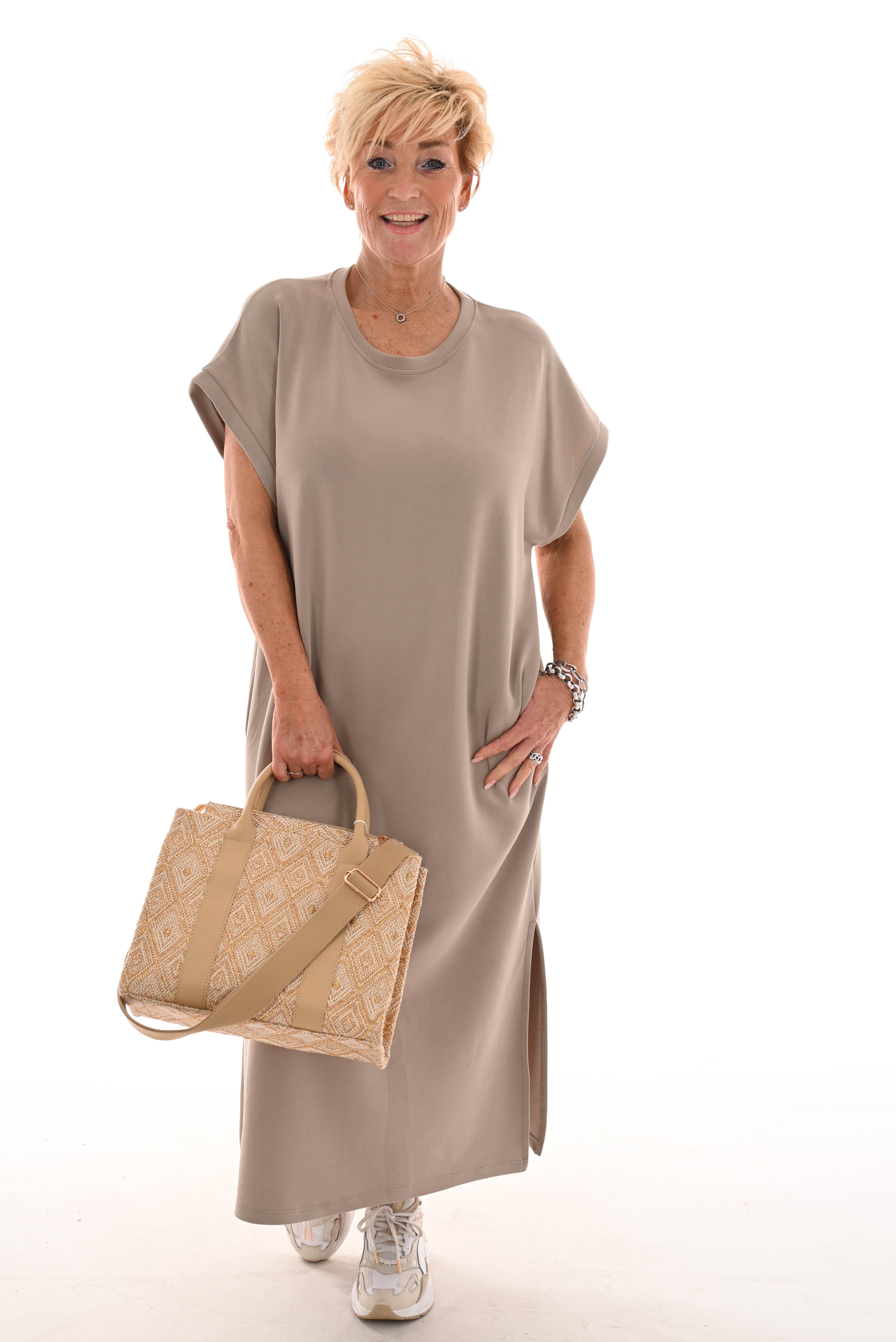 Canvas ruit patroon tas camel