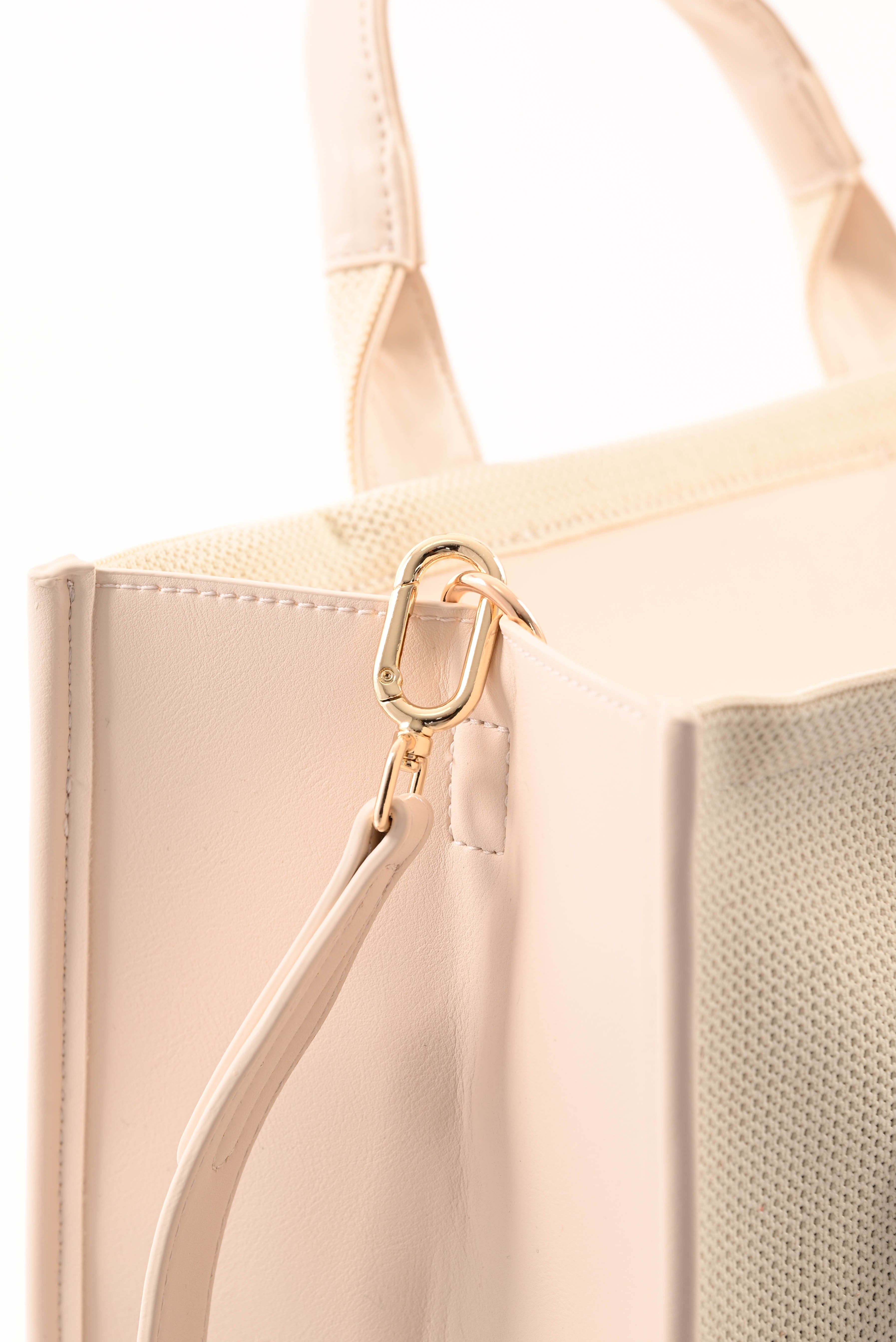 Tote bag classic groot creme