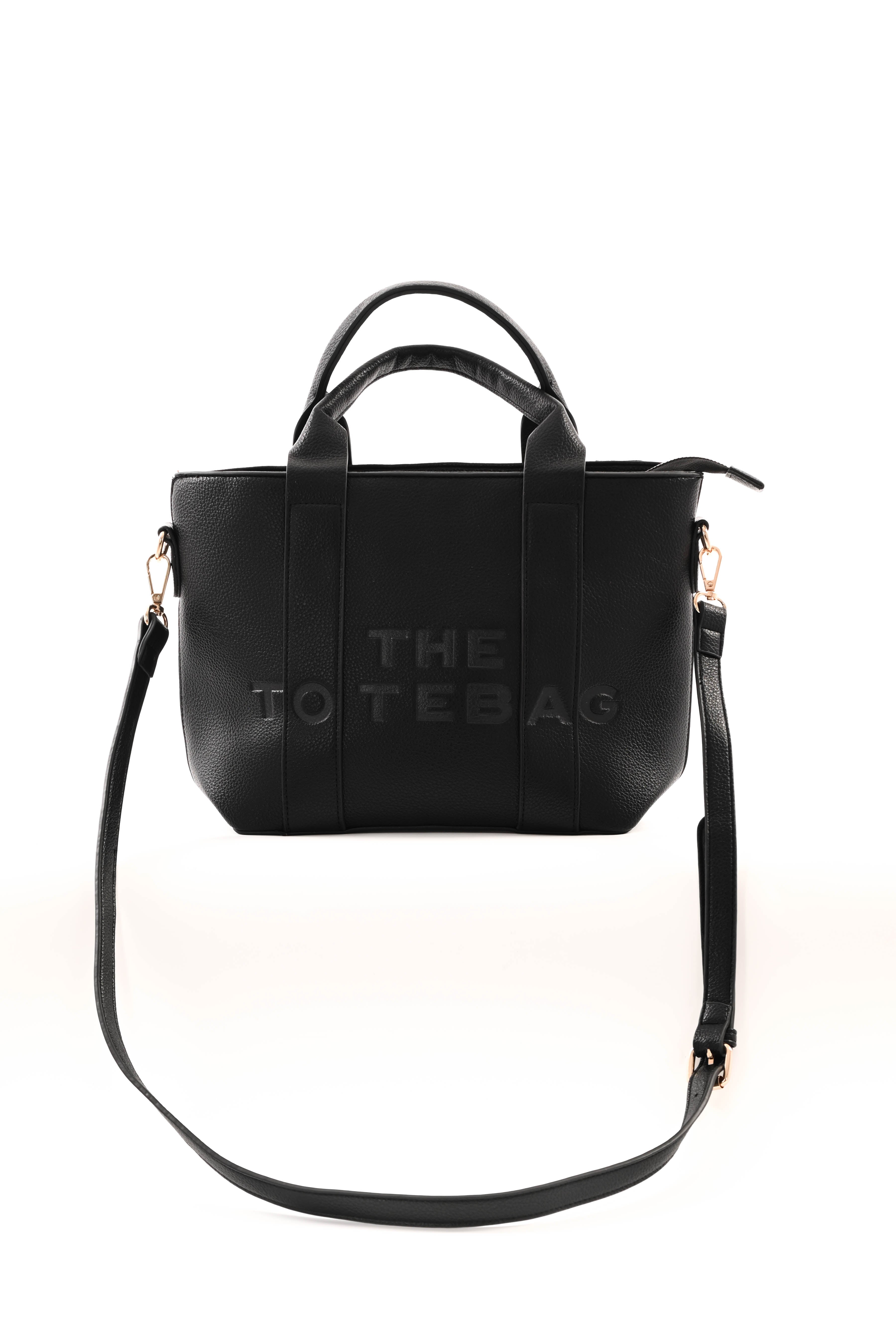 Tote bag classic klein zwart