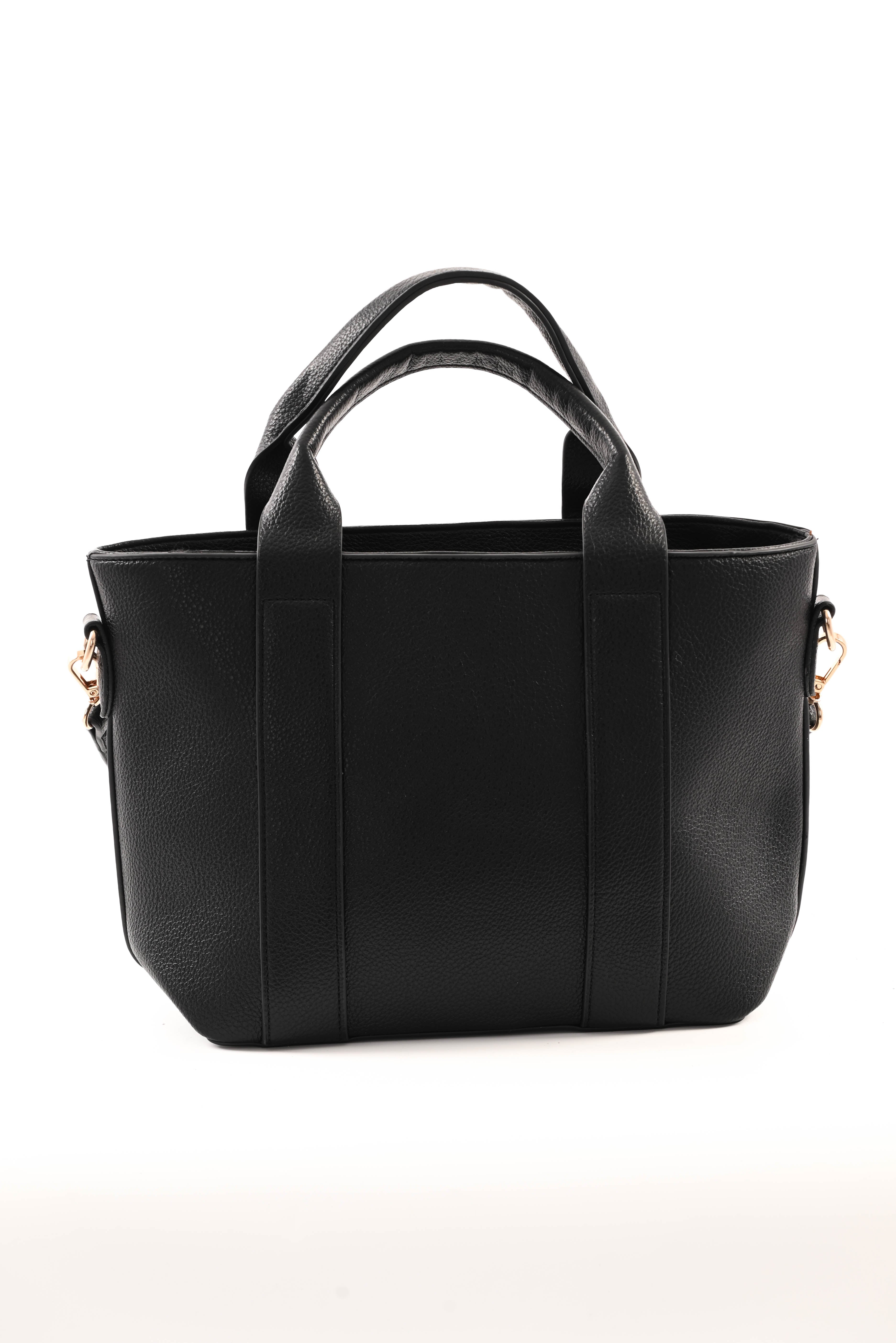 Tote bag classic klein zwart