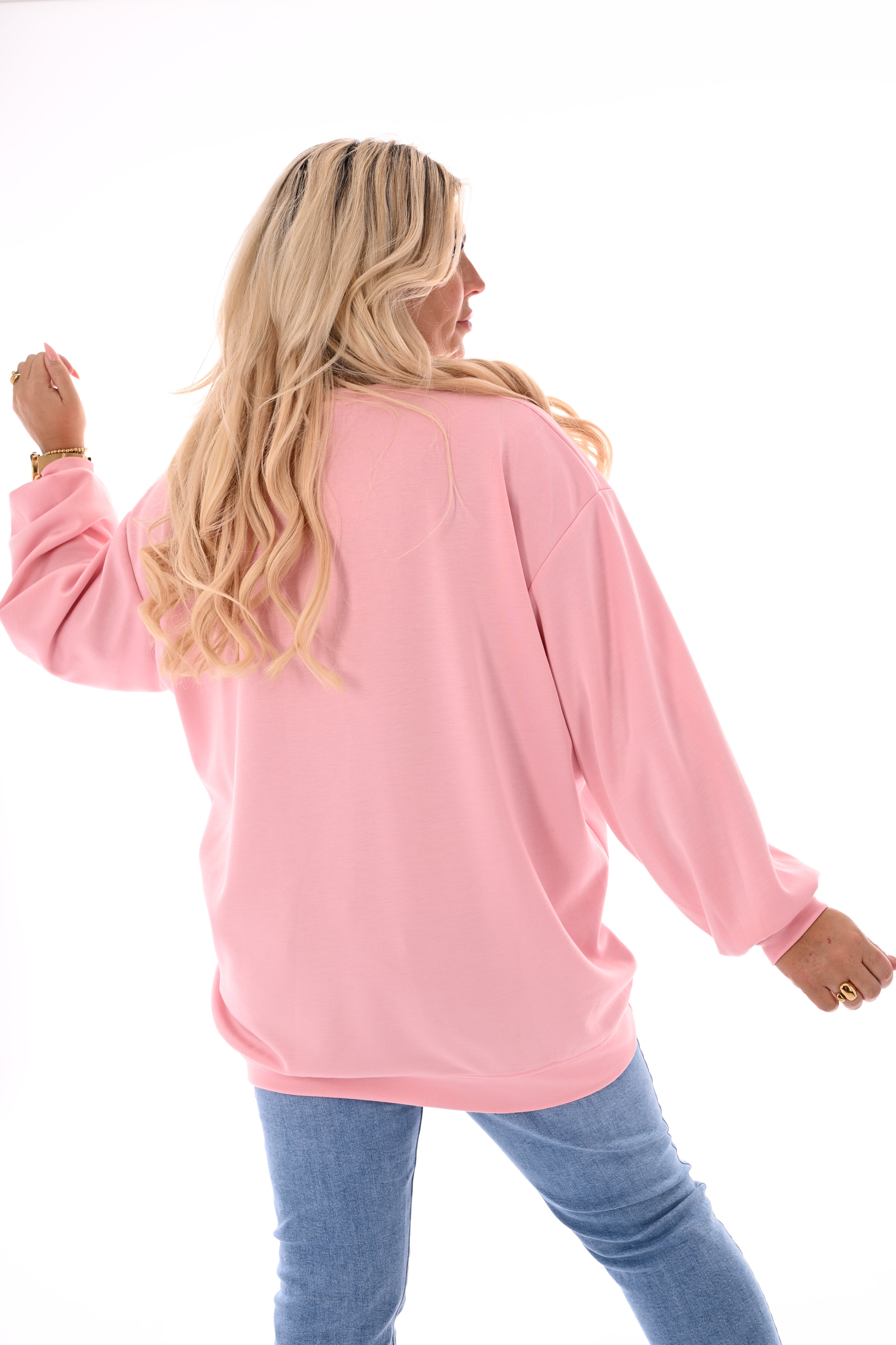 Sweater lovers club lichtroze