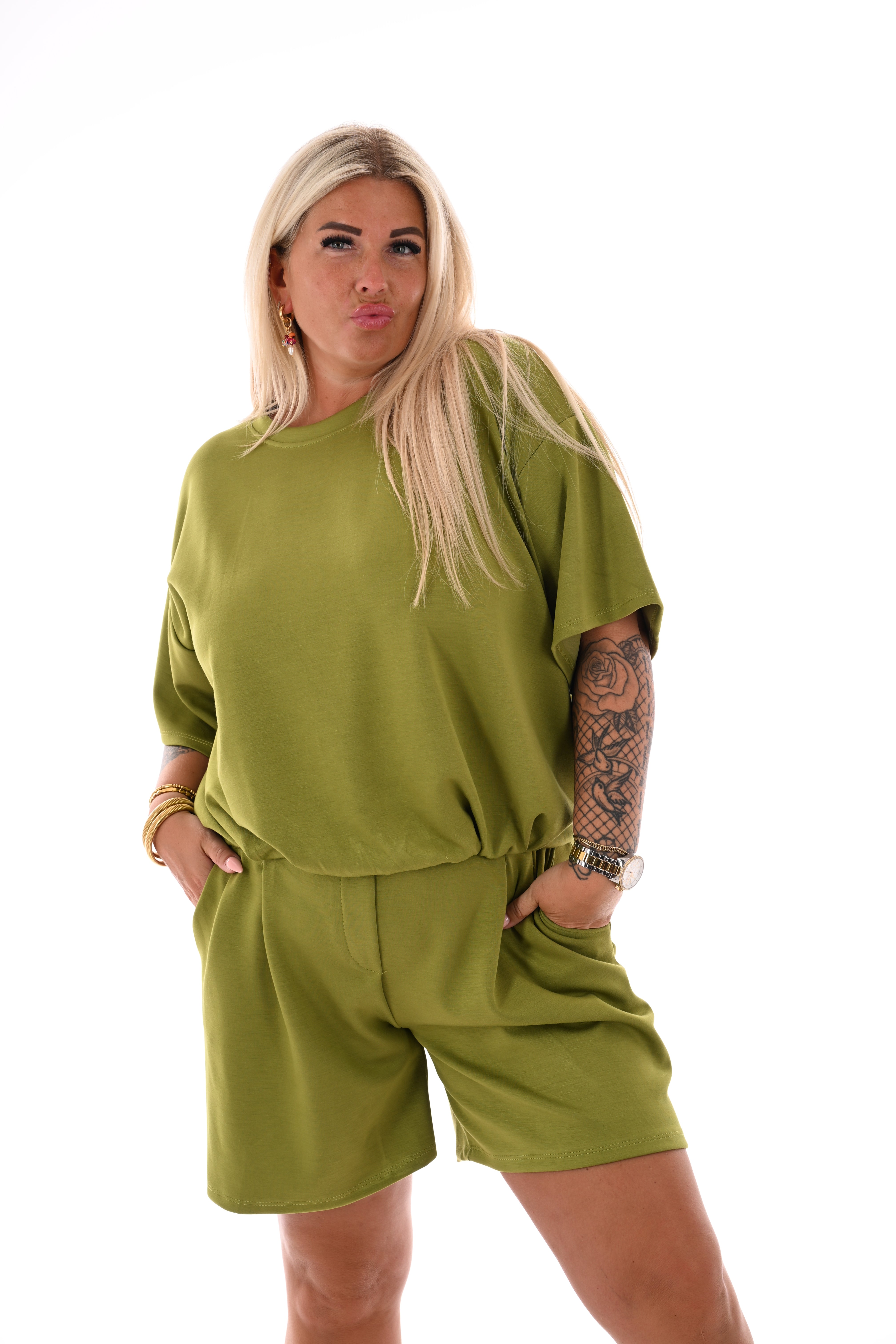 Twinset elastieken band pistache