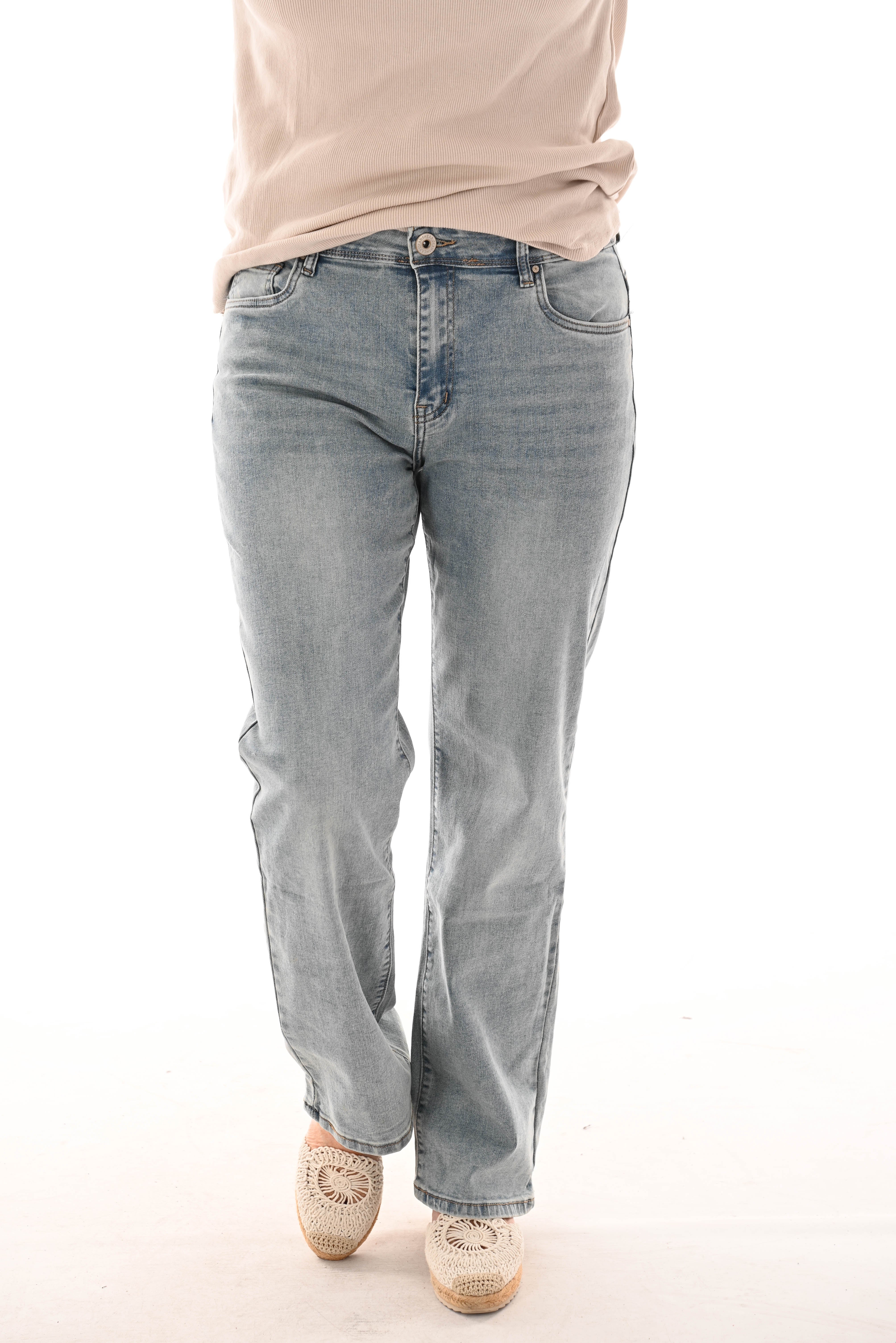 Norfy straight leg Light stonewash