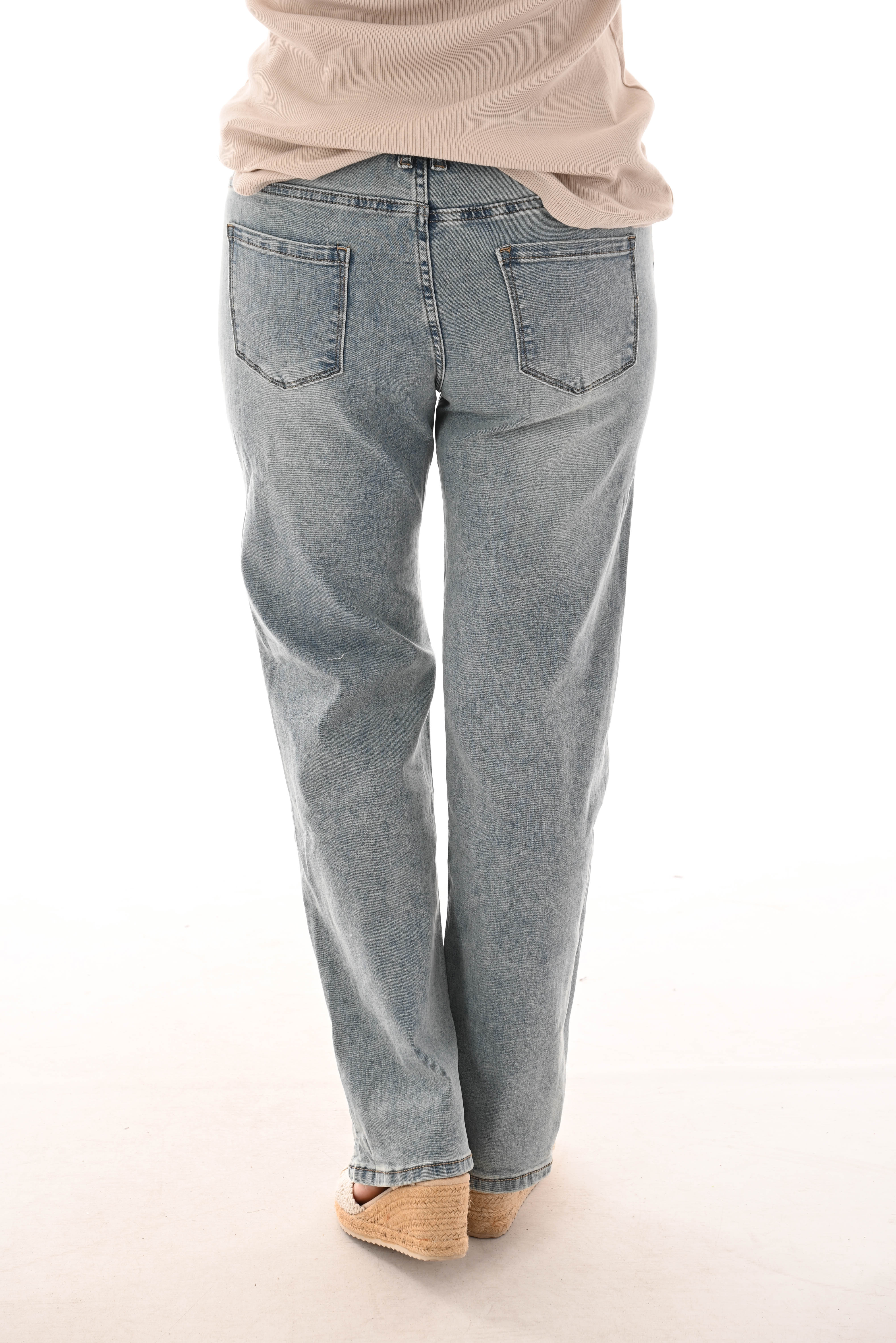 Norfy straight leg Light stonewash