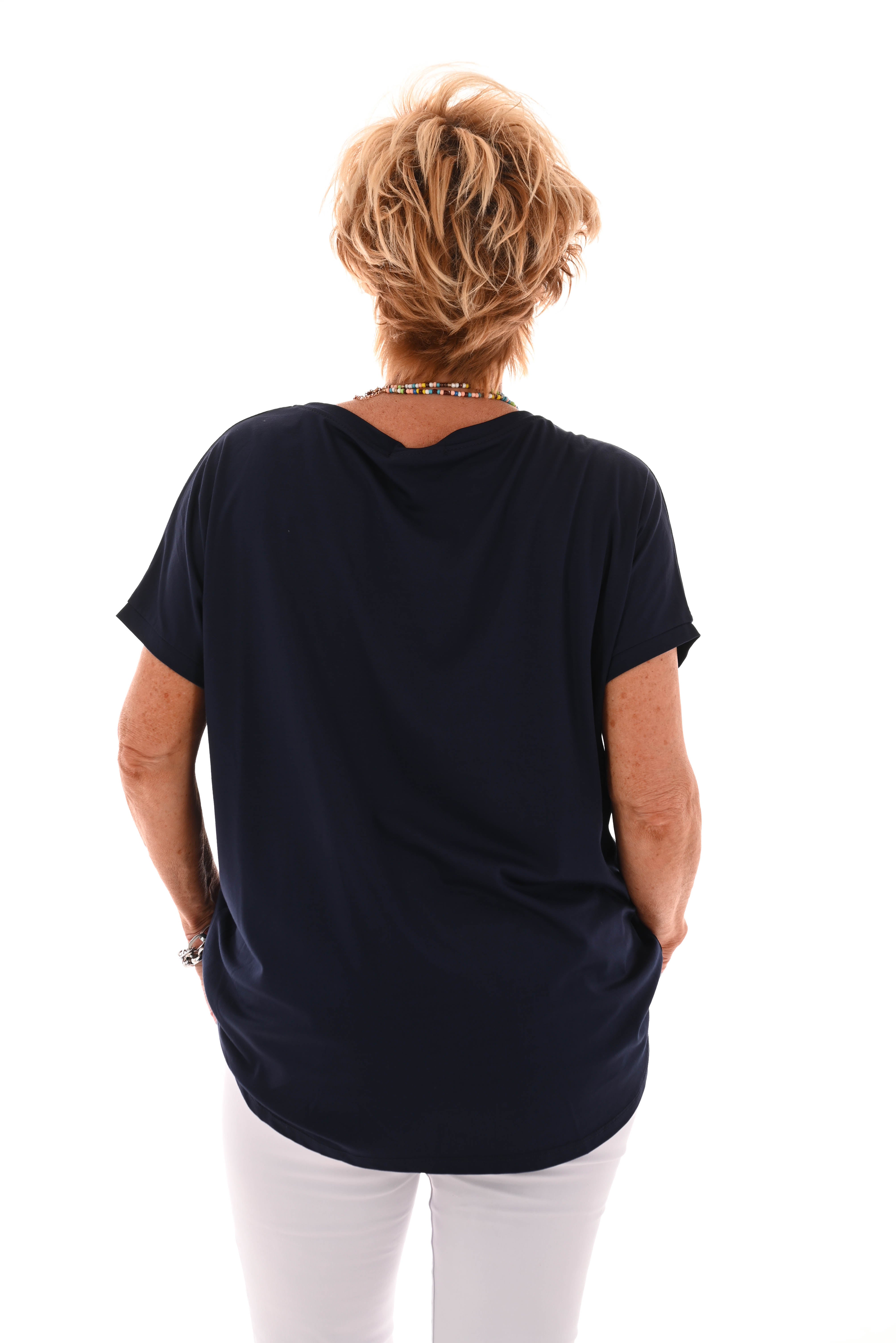 T-shirt teddy amour marineblauw