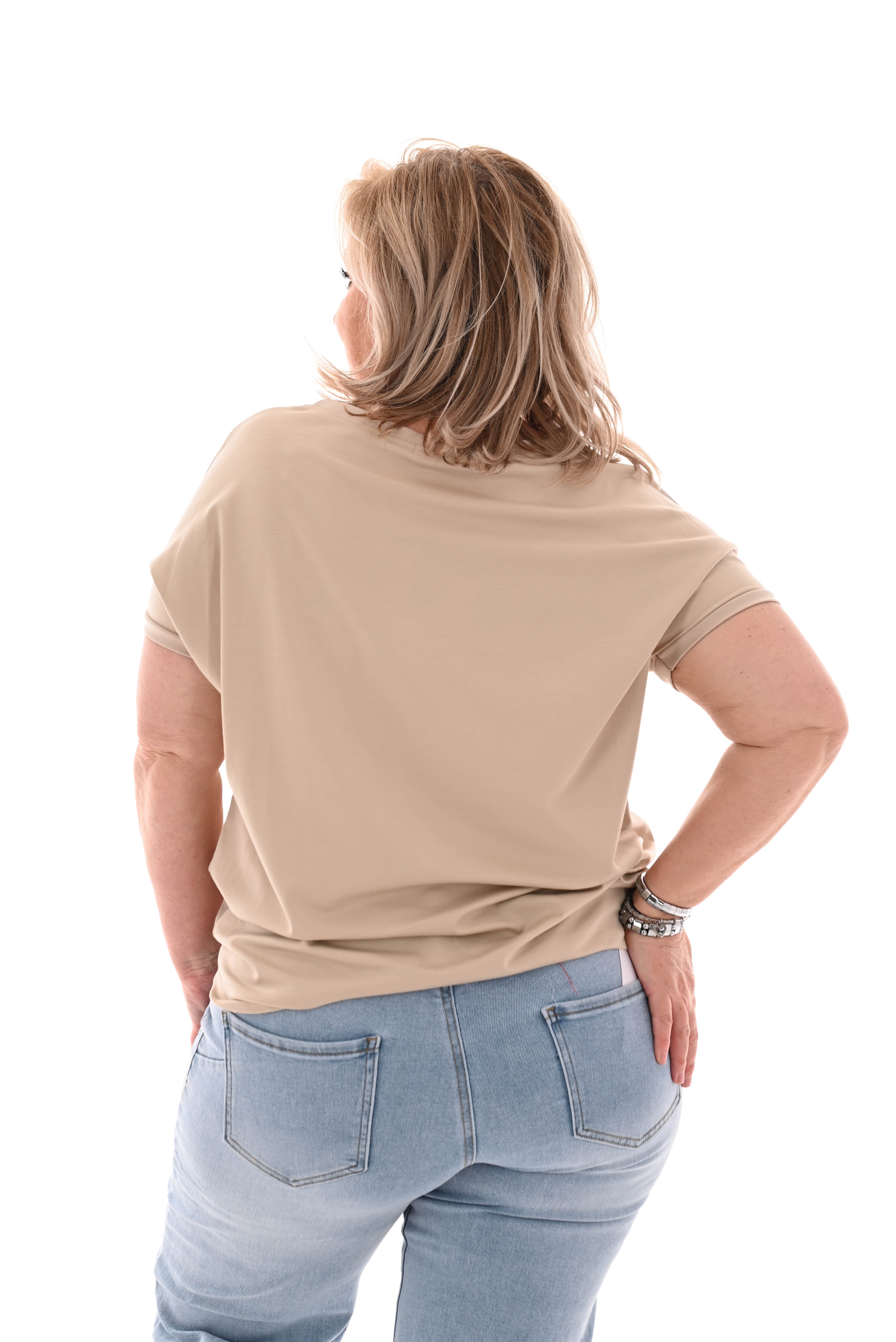 T-shirt teddy amour beige