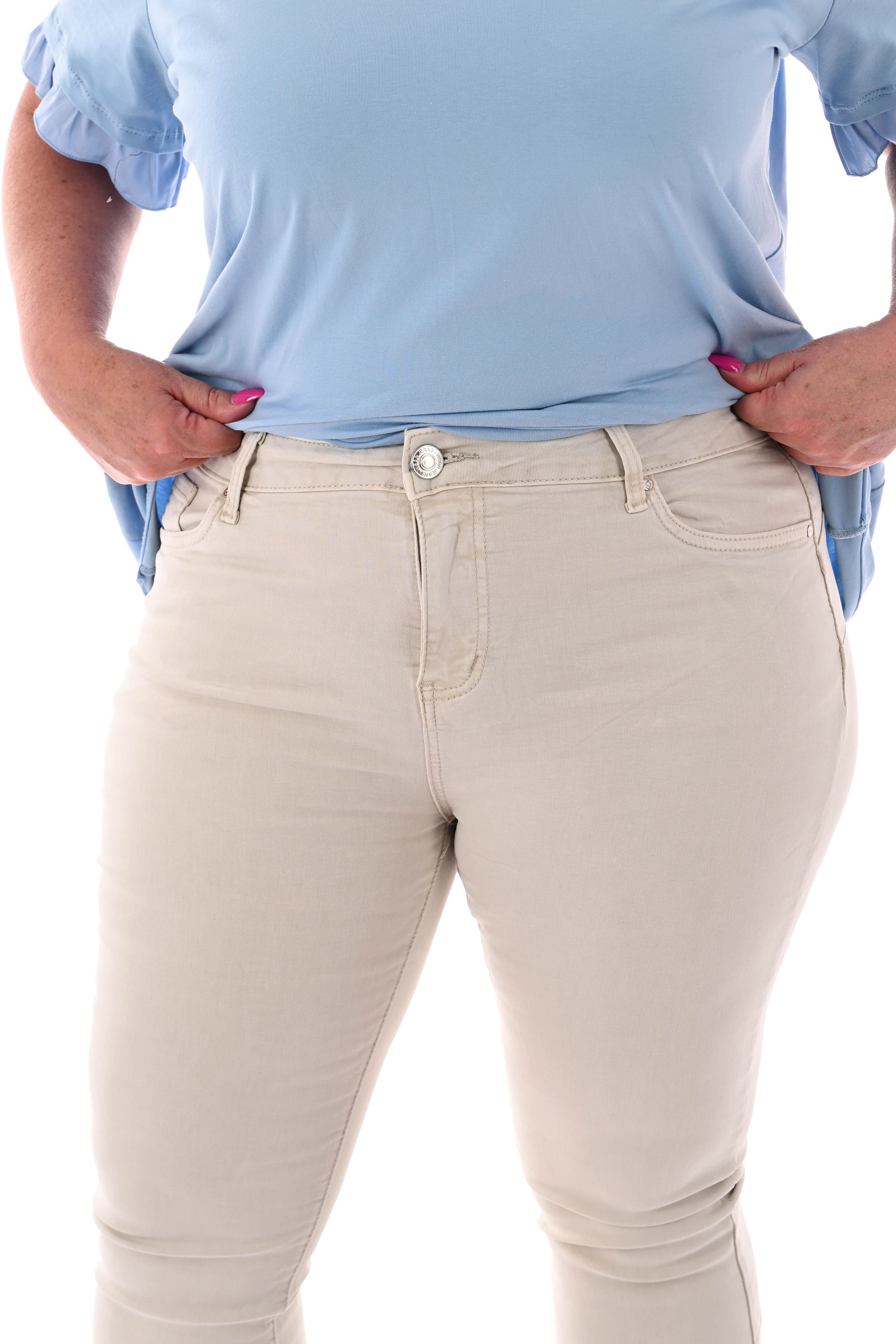 Goodies flared jeans beige