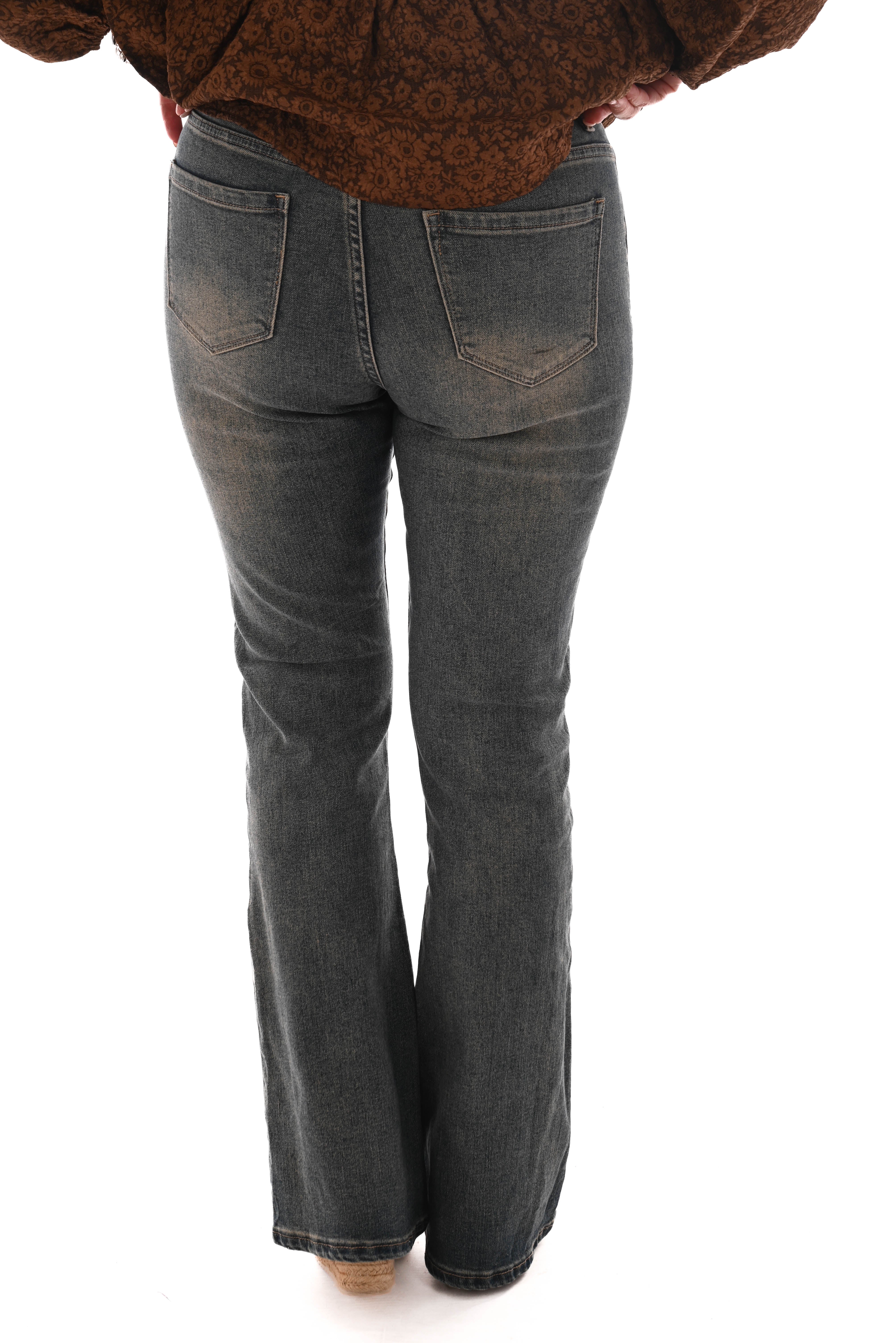 Norfy jeans flair leg stonewash