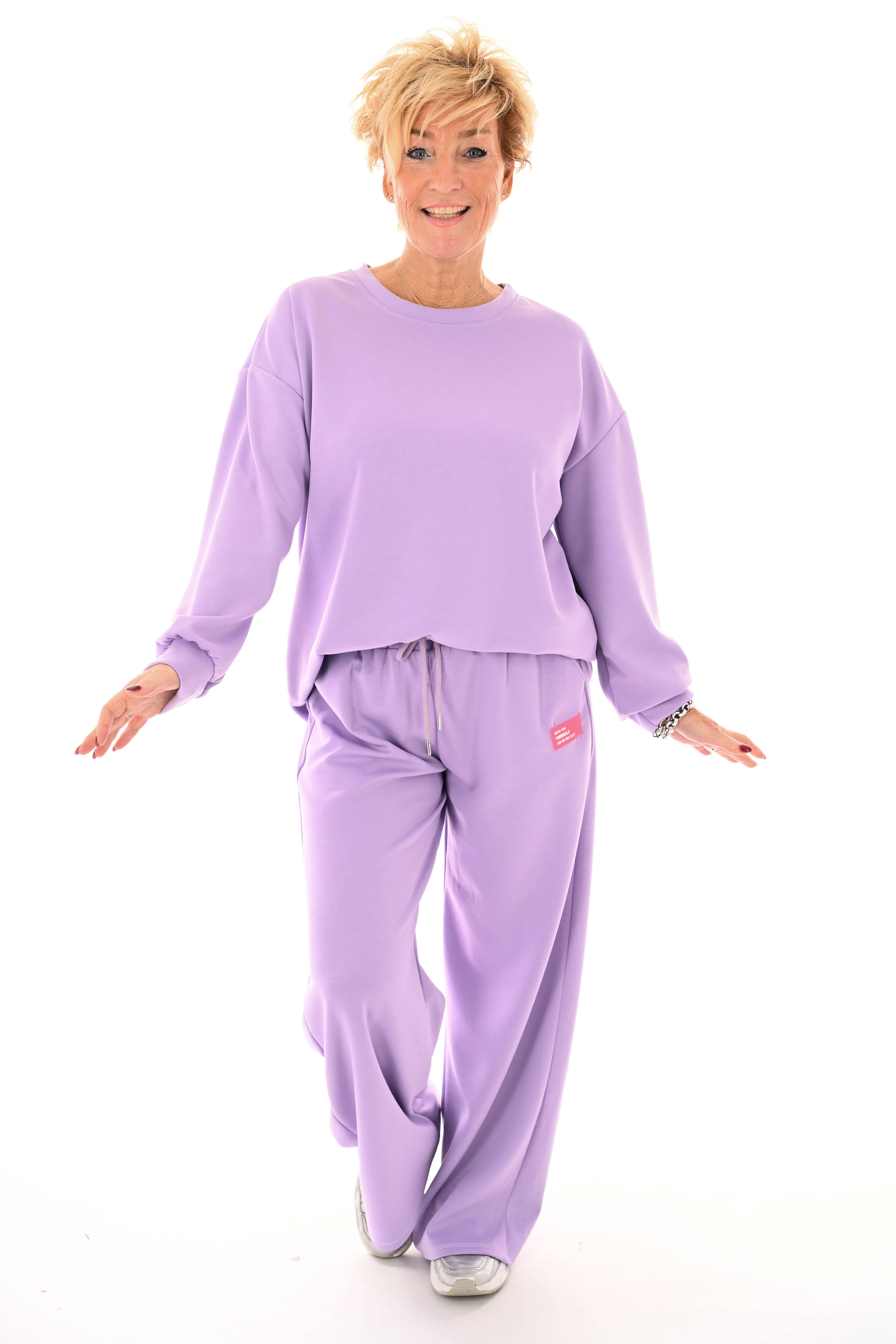 Tweedelig pak applicatie dress for yourself lila