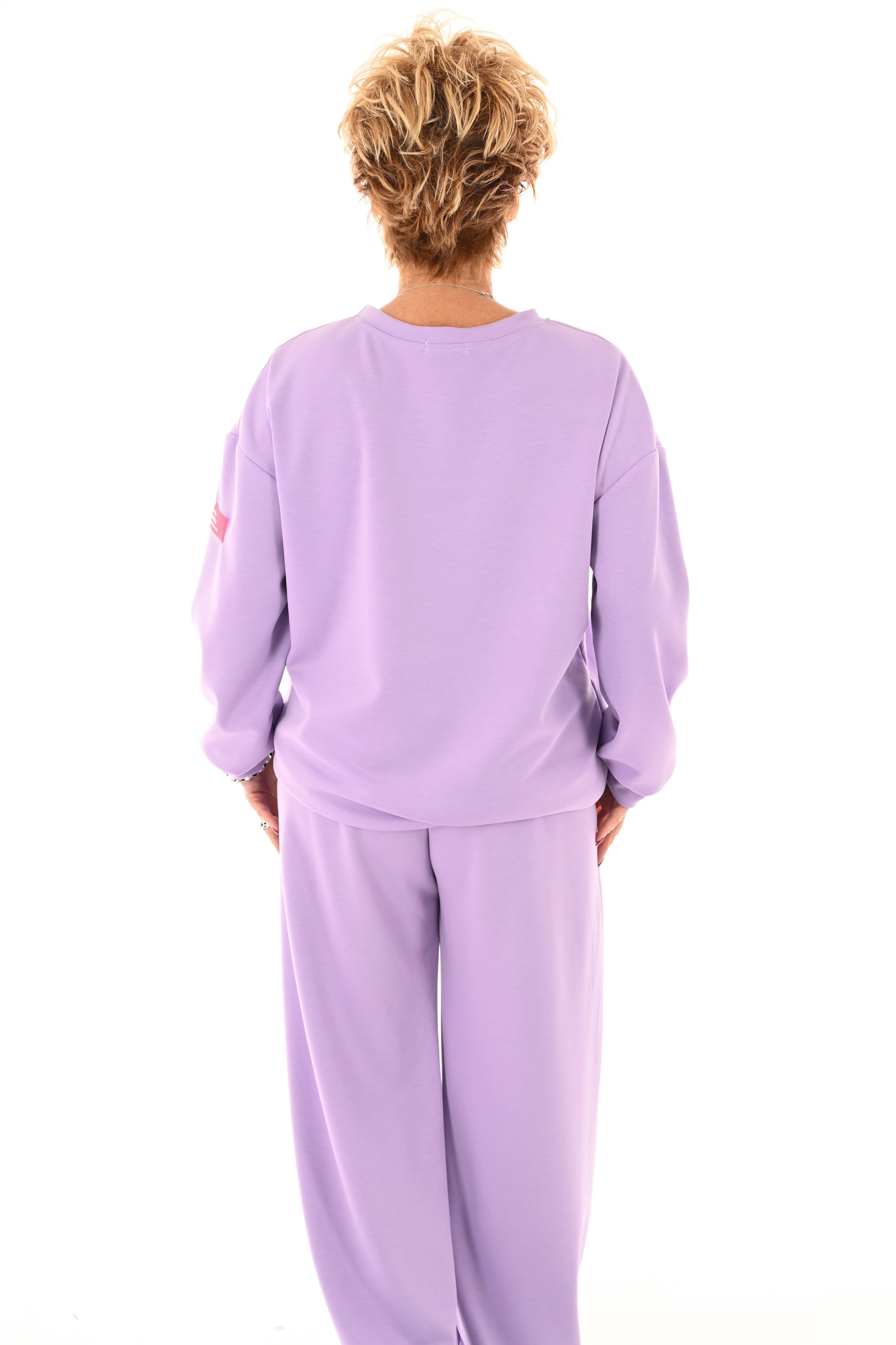 Tweedelig pak applicatie dress for yourself lila