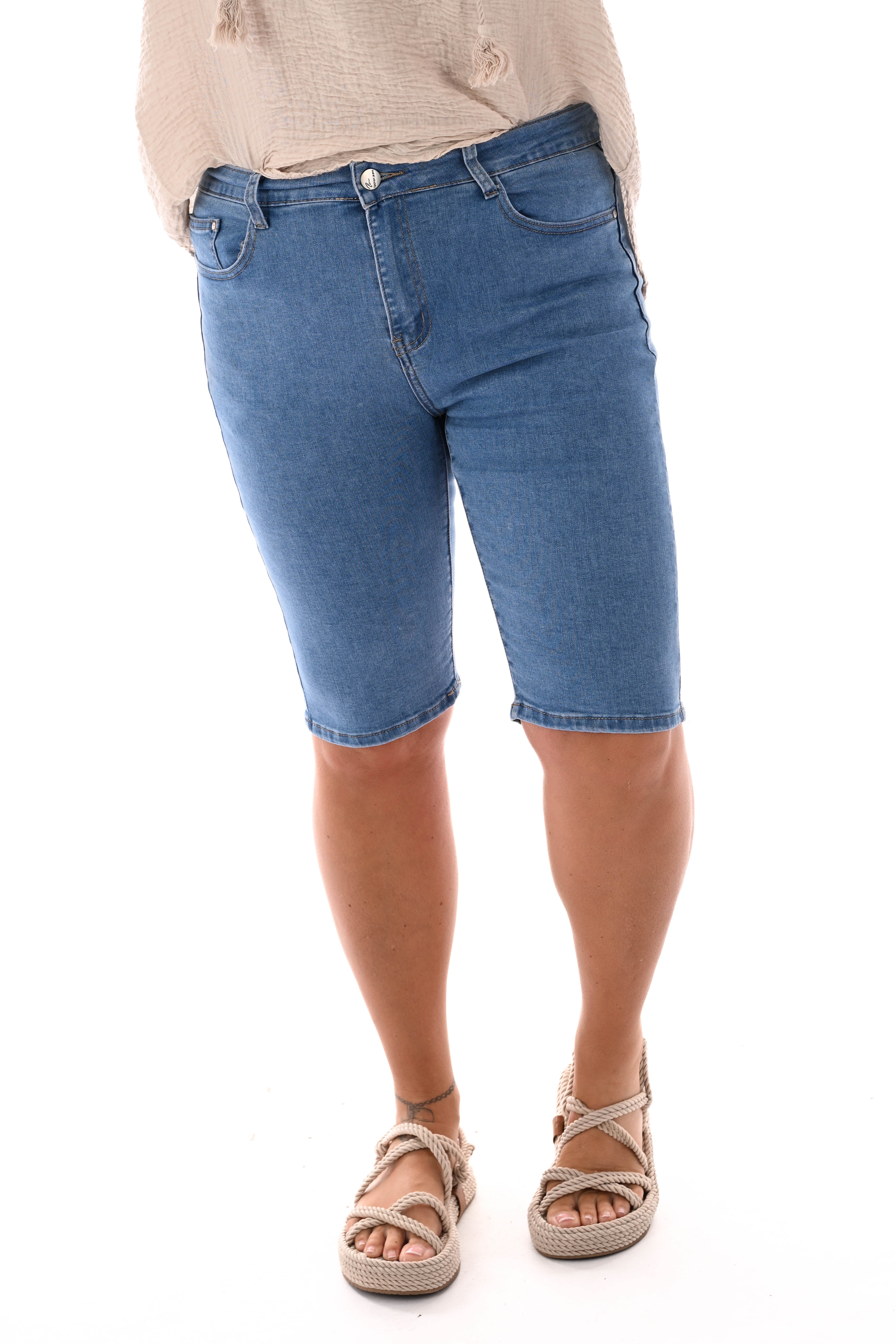 BS jeans bermuda blauw
